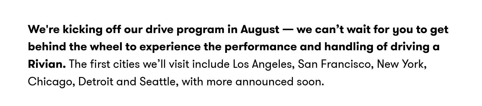 Rivian R1T R1S Official Email: Our First Mile Event Tour is hitting the road 1630445177541