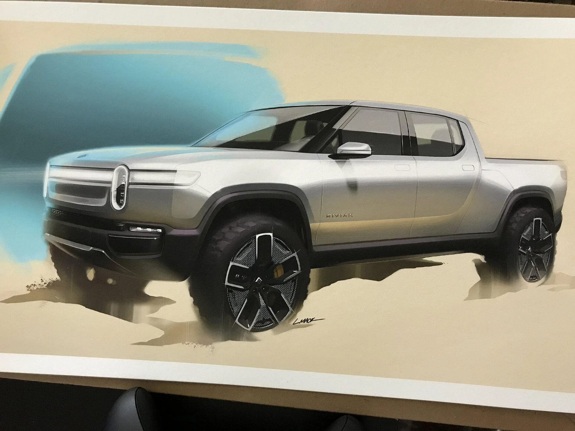 Rivian R1T R1S Rivian reservation holder welcome package. AD7D8F7E-C40C-48F7-B119-5DD2530290E3