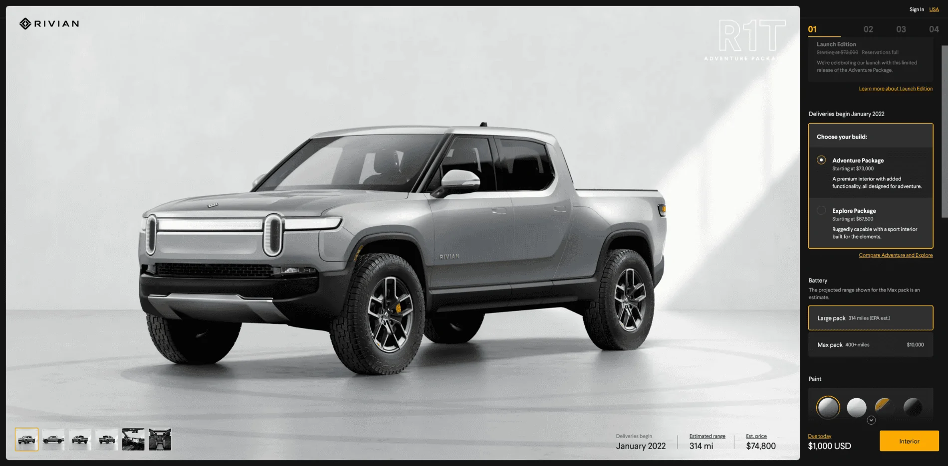 Rivian R1T R1S ? Official EPA Range and MPGe Numbers for R1T & R1S 1630699902607