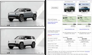 Rivian R1T R1S % Breakdown of LE Reservations EPA Range MPGe Rivian R1T R1S