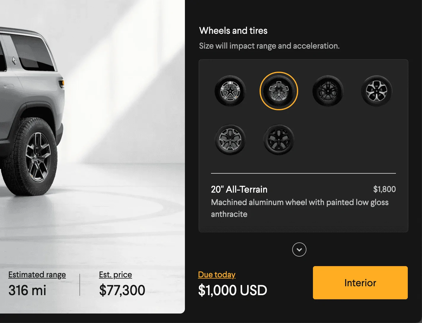 Rivian R1T R1S Another change? 20" AT wheels no longer forged? 1630705921379