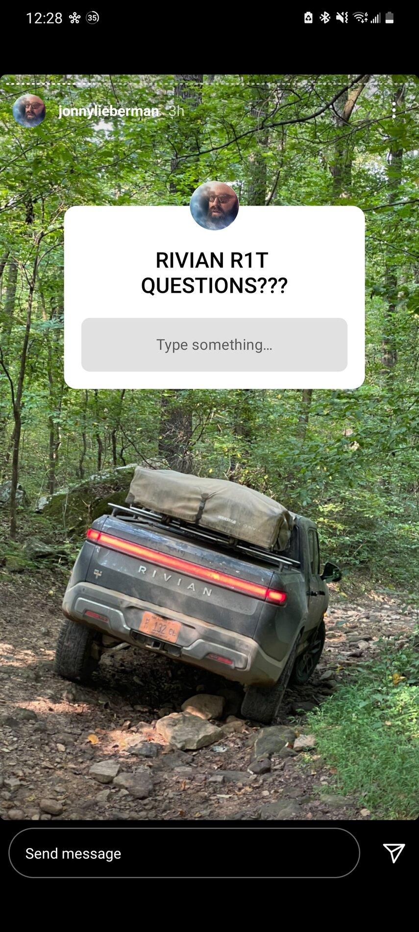 Rivian R1T R1S Mode and Range info from the MT video Screenshot_20210908-122858_Instagram