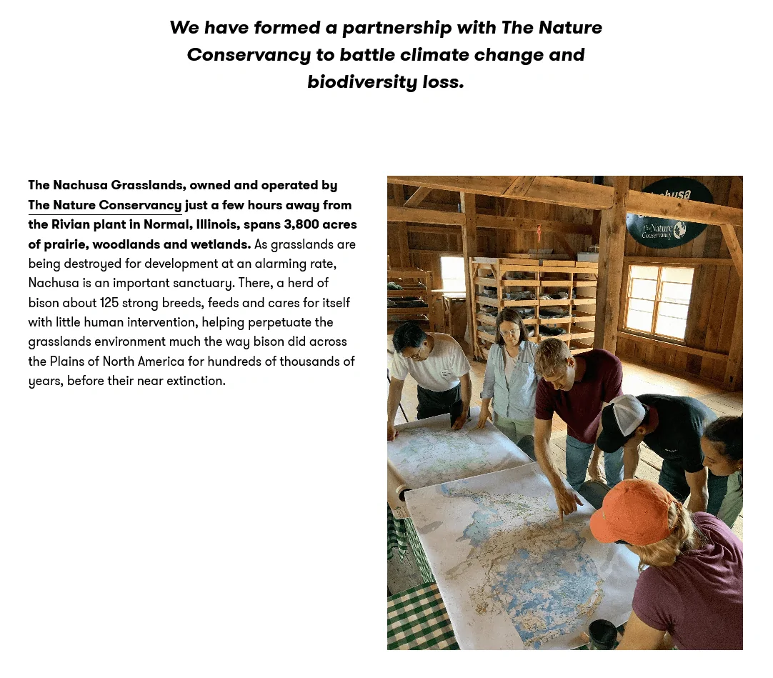 Rivian R1T R1S Official Rivian Stories: PROTECTING WHAT WE LOVE - Partnership with The Nature Conversancy 1631124177668