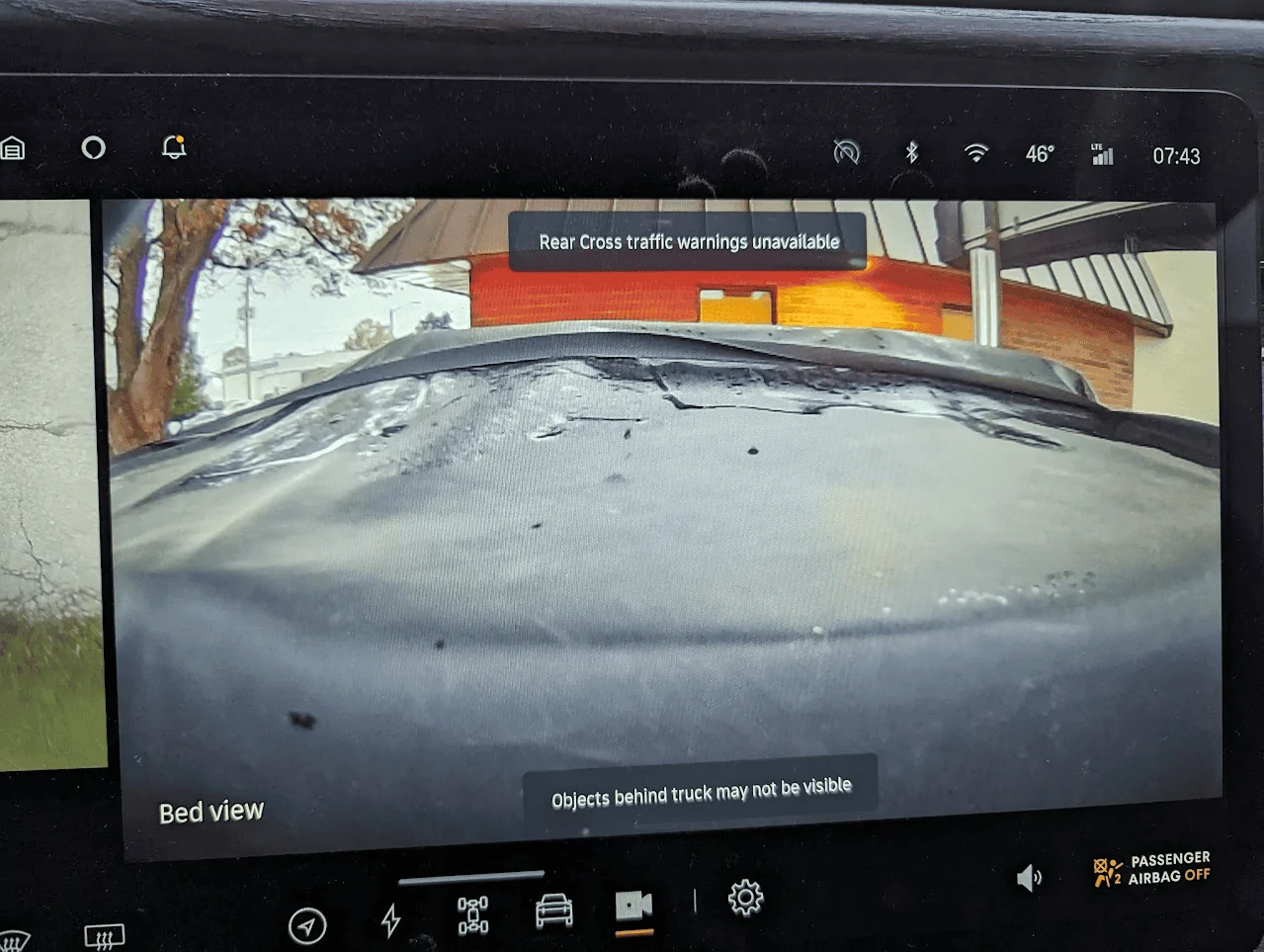 Rivian R1T R1S Bed camera is mostly useless (if you have a rooftop tent over the bed) 1697544005846