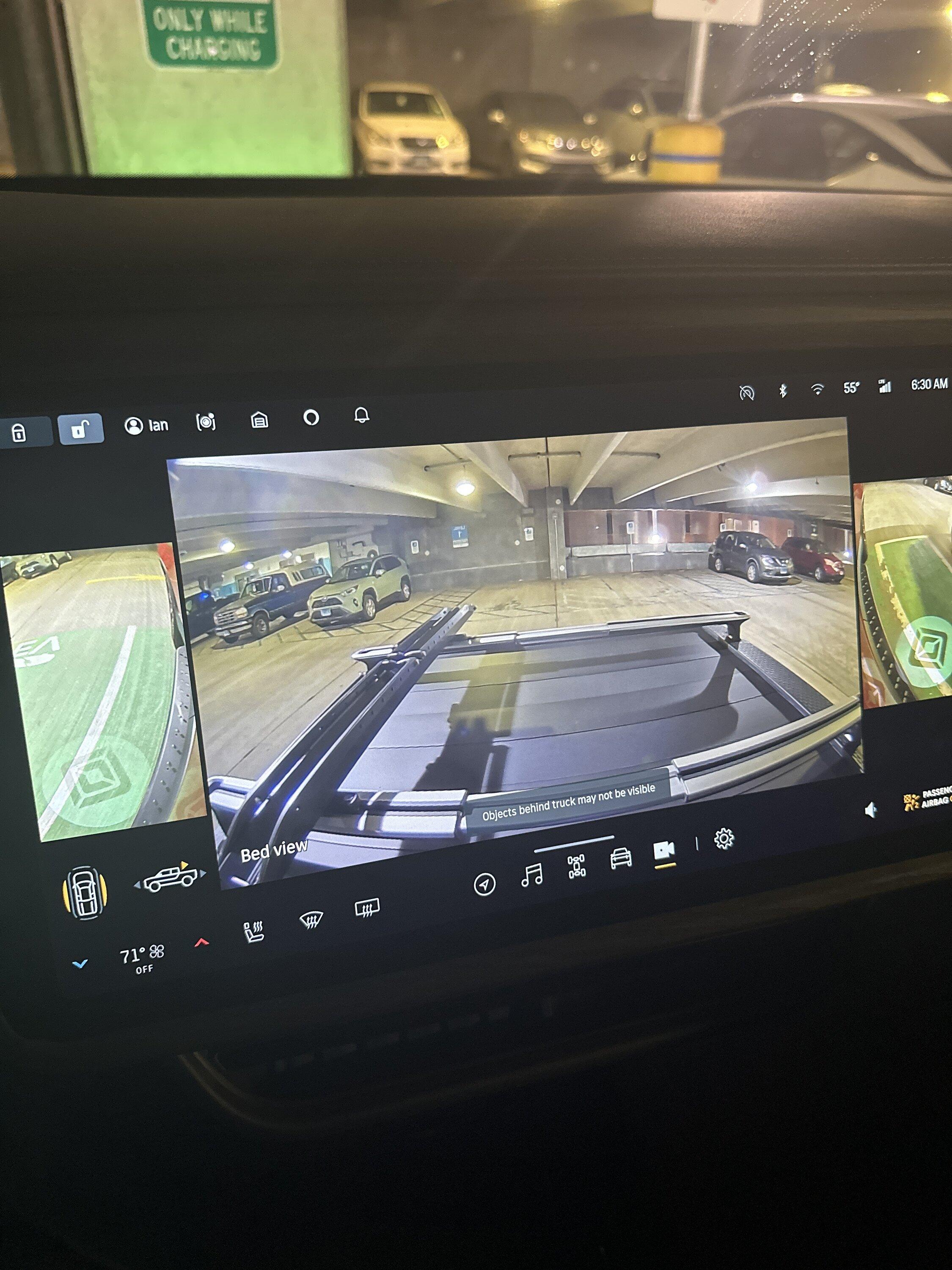 Rivian R1T R1S Bed Camera not working after update 2023.38.0 image