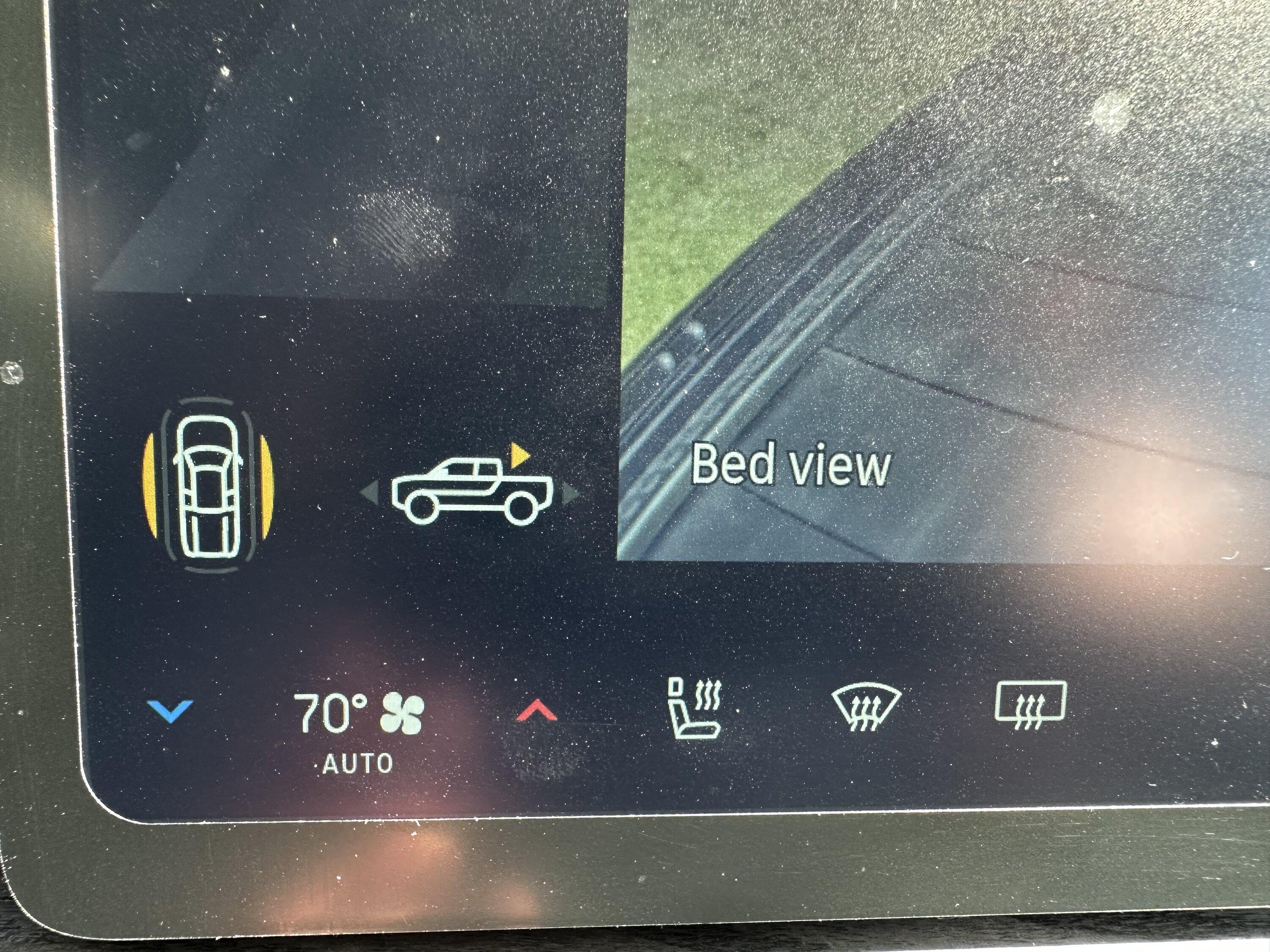 Rivian R1T R1S How to Activate Your Rivian R1T Bed Camera With Tailgate Down While in Reverse IMG_7891