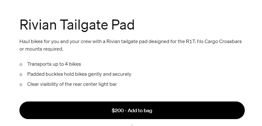 Rivian R1T R1S Rivian Tailgate Pads are BACK IN STOCK in Gear Shop!! 1697831238692