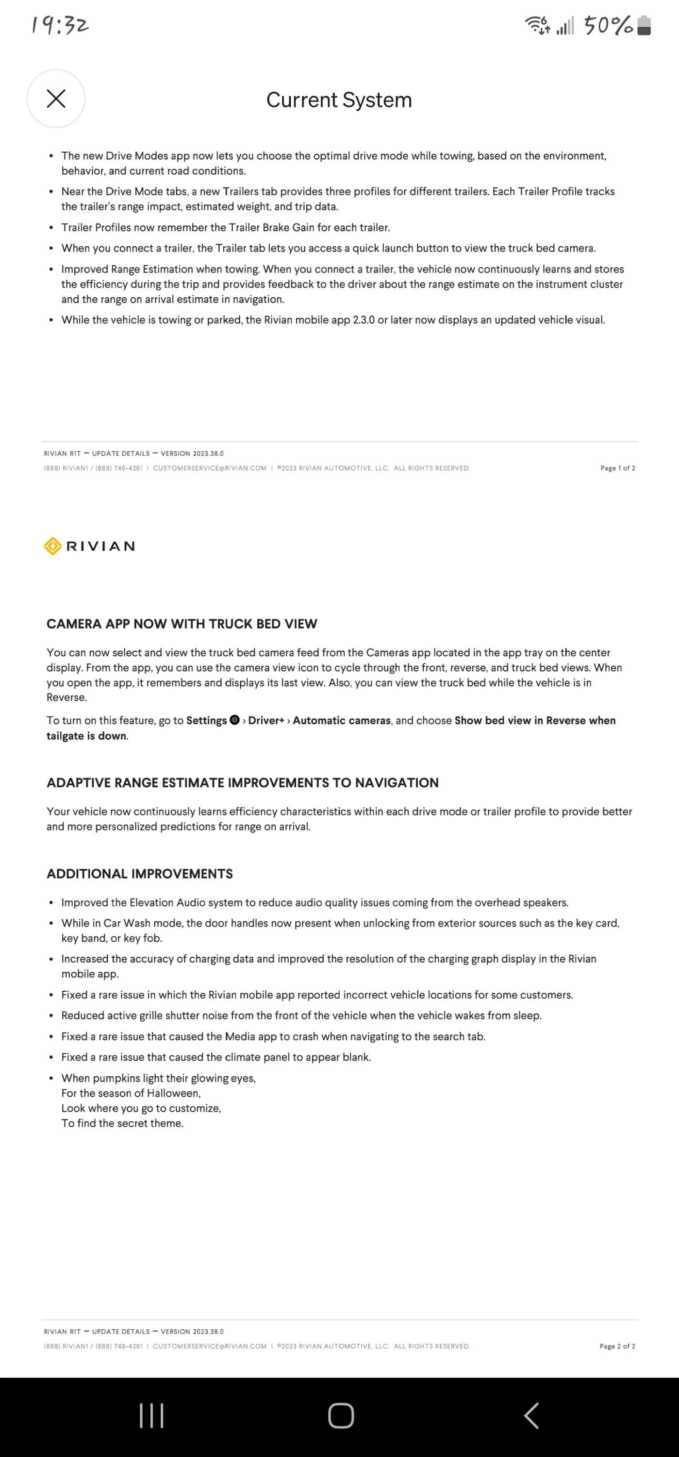 Rivian R1T R1S How to Activate Your Rivian R1T Bed Camera With Tailgate Down While in Reverse Screenshot_20231020_193210_Rivian