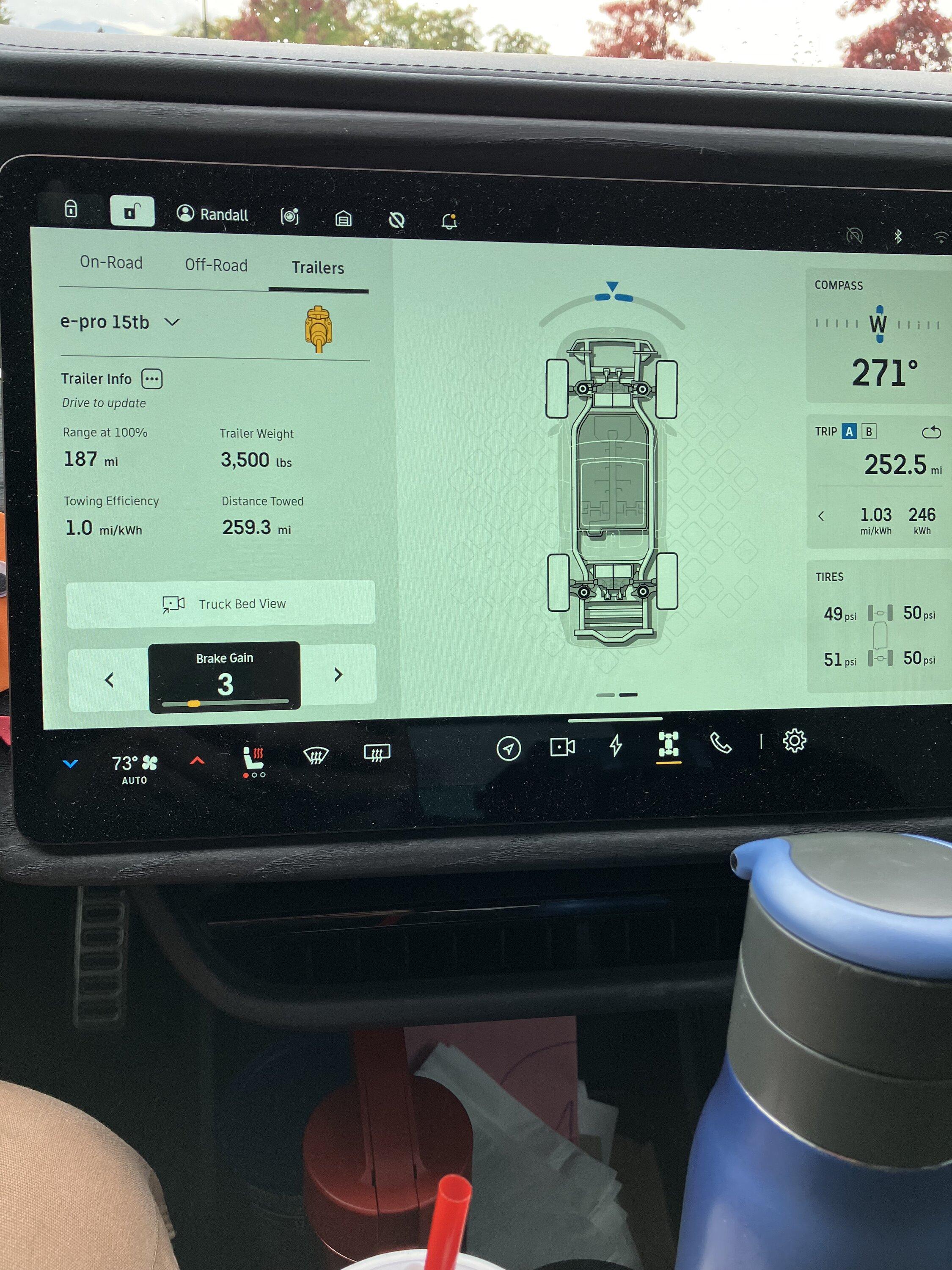 Rivian R1T R1S New towing update still needs some work 9019A593-9C43-4016-8BFE-B442024FC161