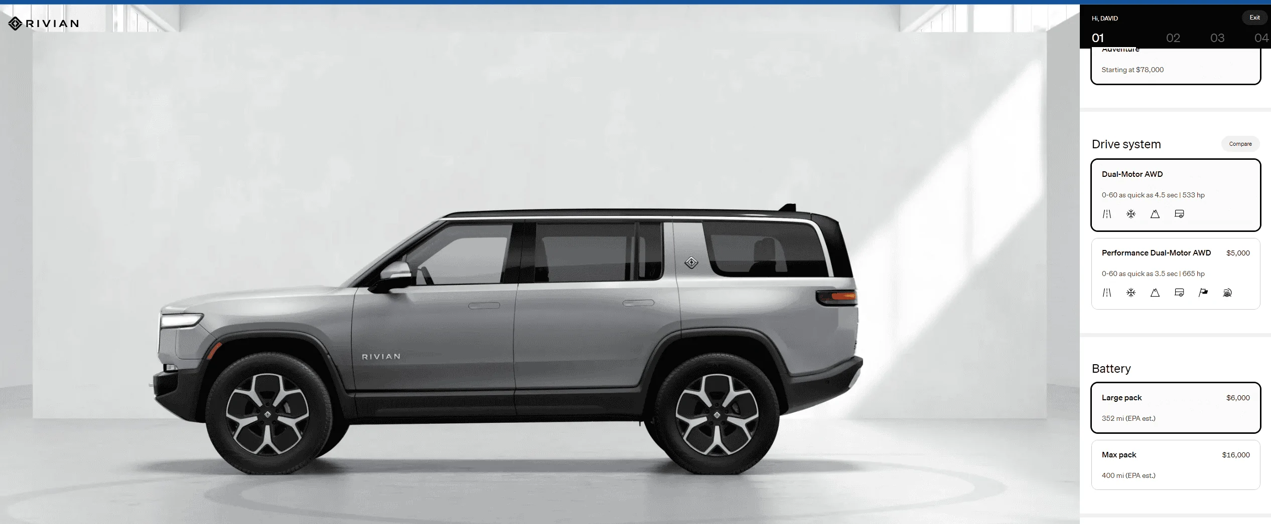 Rivian R1T R1S Where is the Standard Pack? 1698092007641