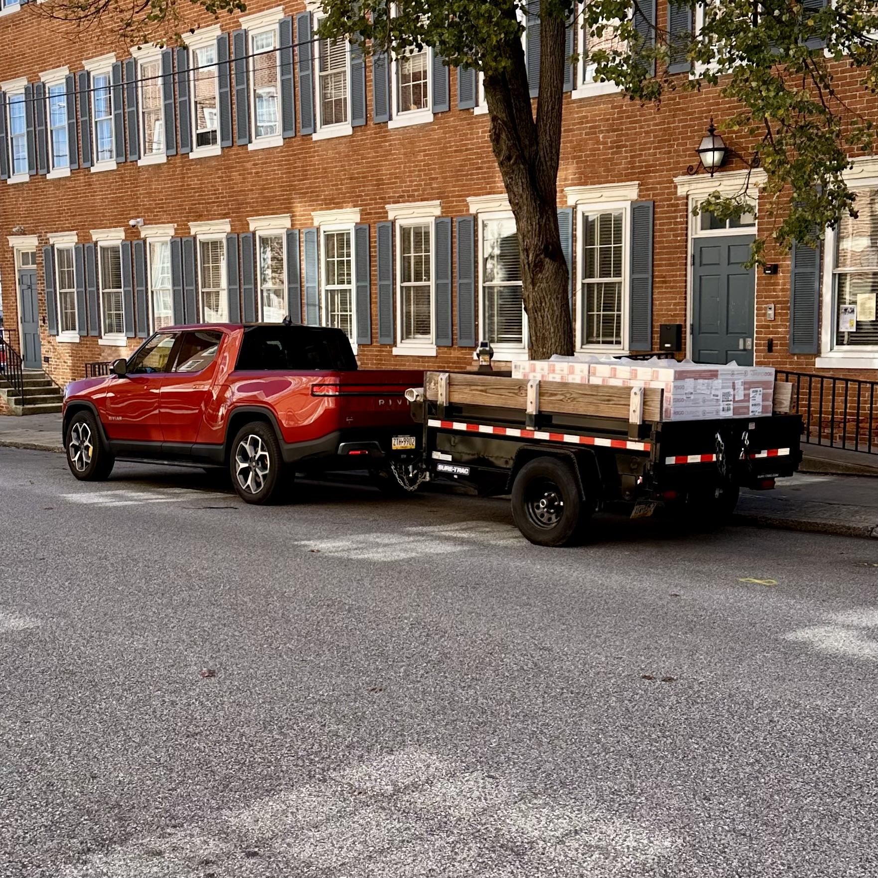 Rivian R1T R1S Interesting towing results with OTA Update 2023.38 -- R1T on Ike Gauntlet (by TFL) IMG_8523