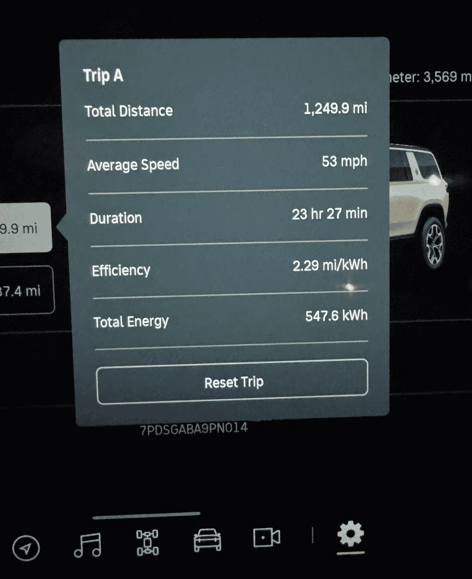 Rivian R1T R1S R1S South OC, CA to Lake Tahoe/Reno and Back Road Trip Screenshot 2023-10-25 at 13.14.59