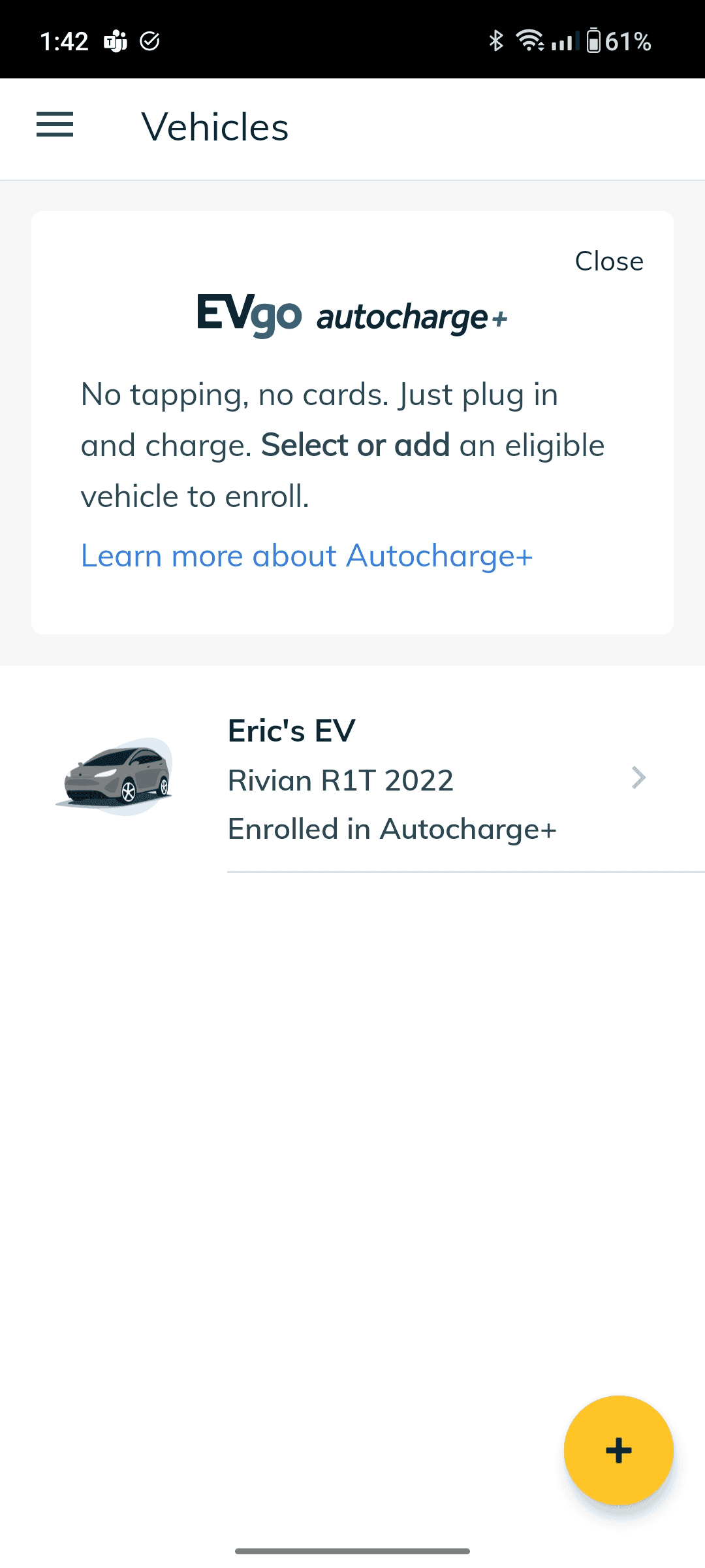 Rivian R1T R1S Has anyone successfully set up EVgo Autocharge+ ? 1698353059347