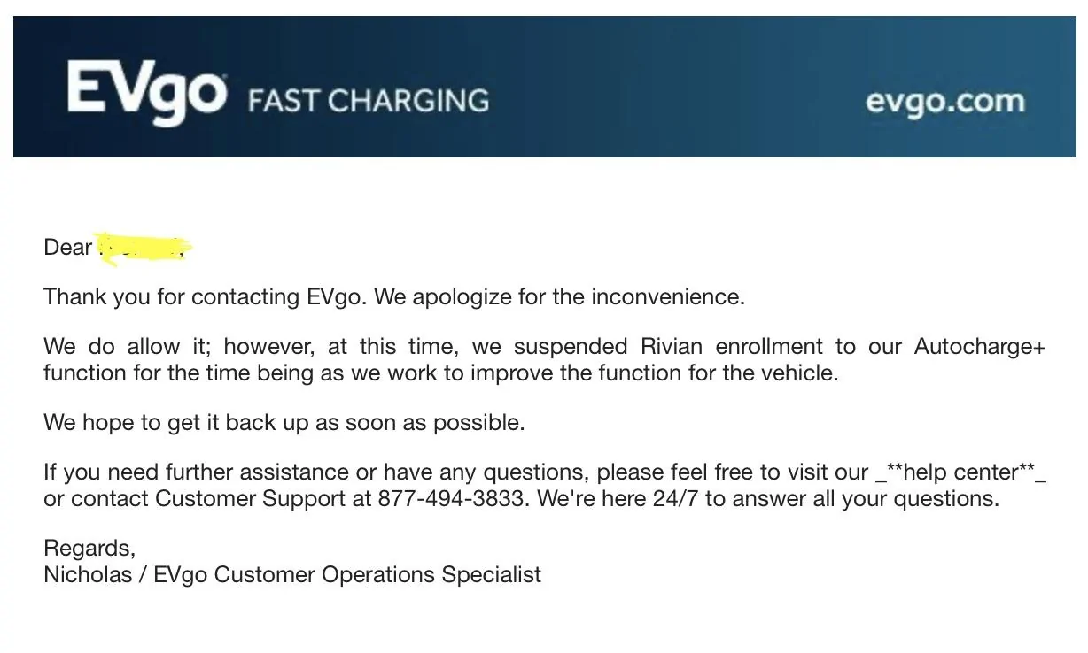 Rivian R1T R1S Has anyone successfully set up EVgo Autocharge+ ? RivianAutocharg