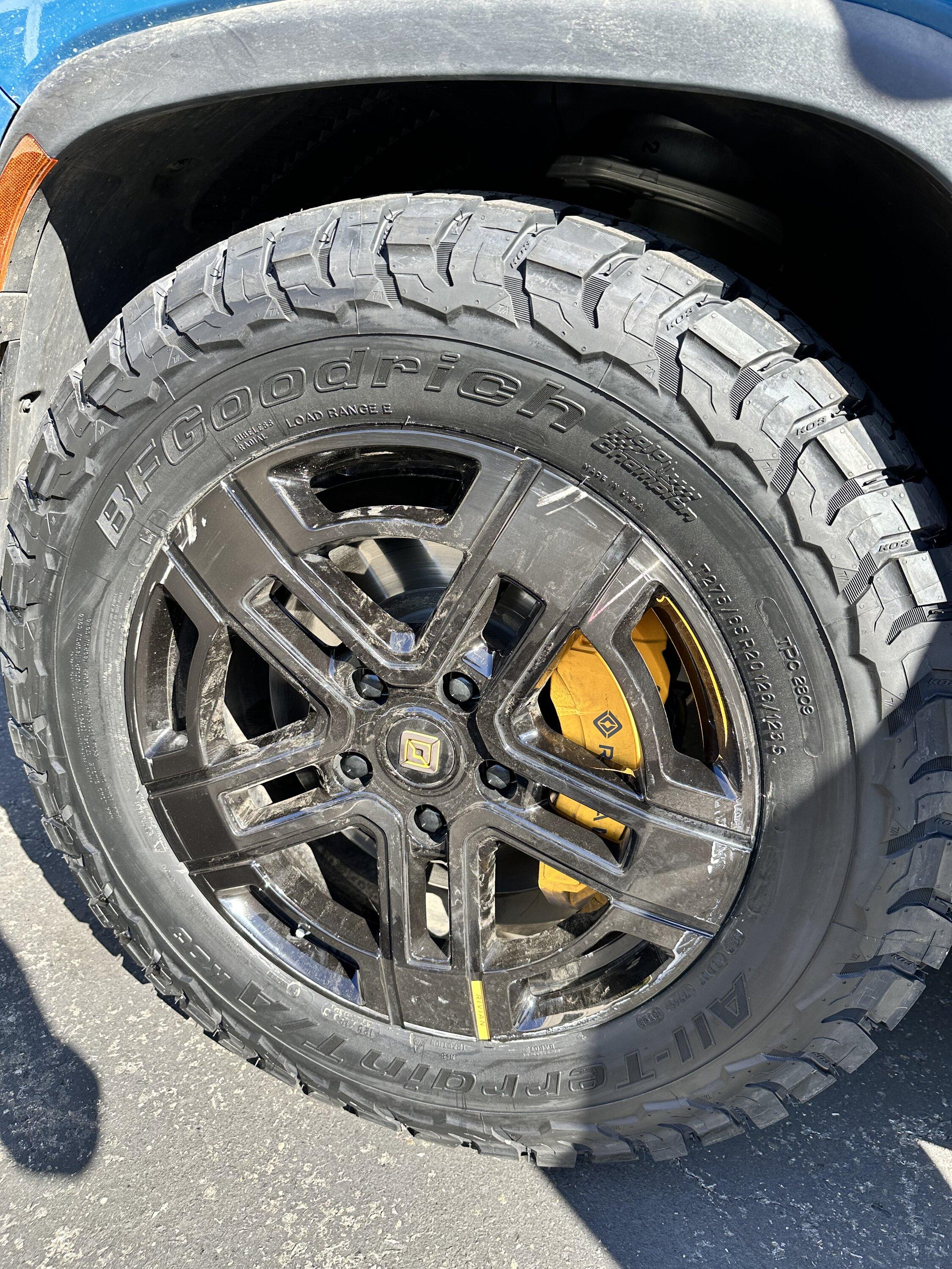 Rivian R1T R1S KO3 tires installed on Rivian R1T! IMG_2418