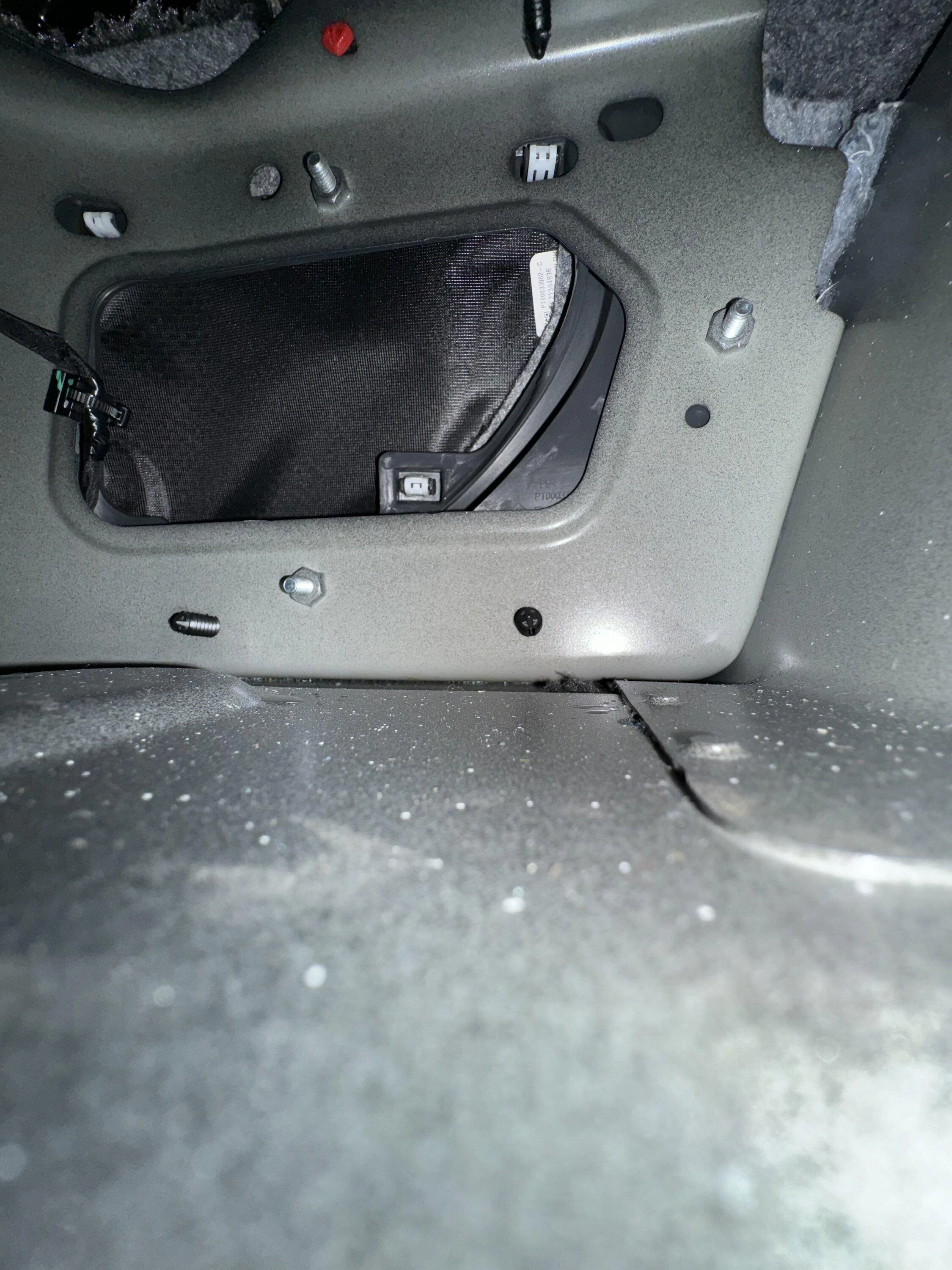 Rivian R1T R1S R1T Subwoofer Area Photos and Measurements IMG_0380