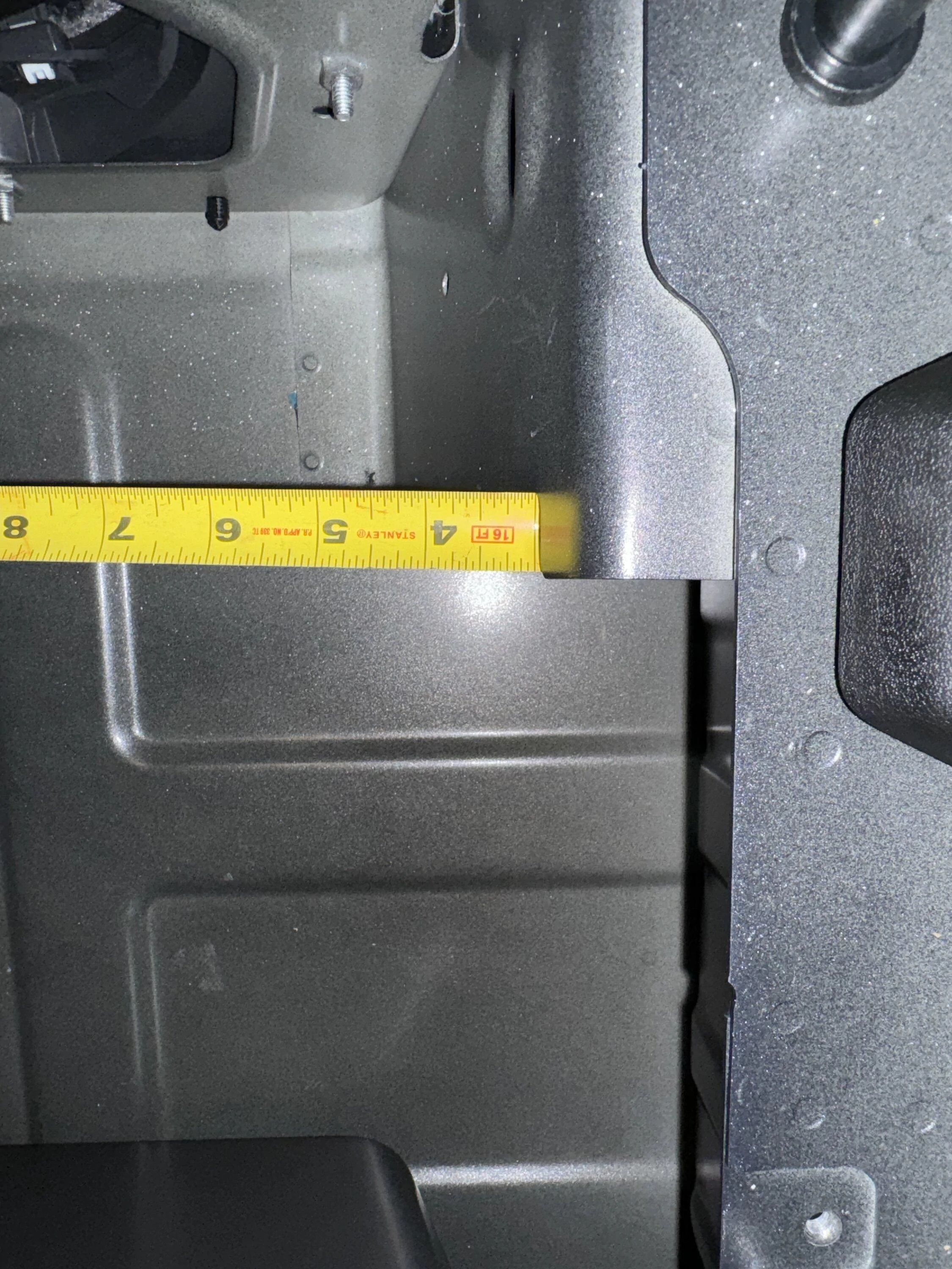 Rivian R1T R1S R1T Subwoofer Area Photos and Measurements IMG_0374