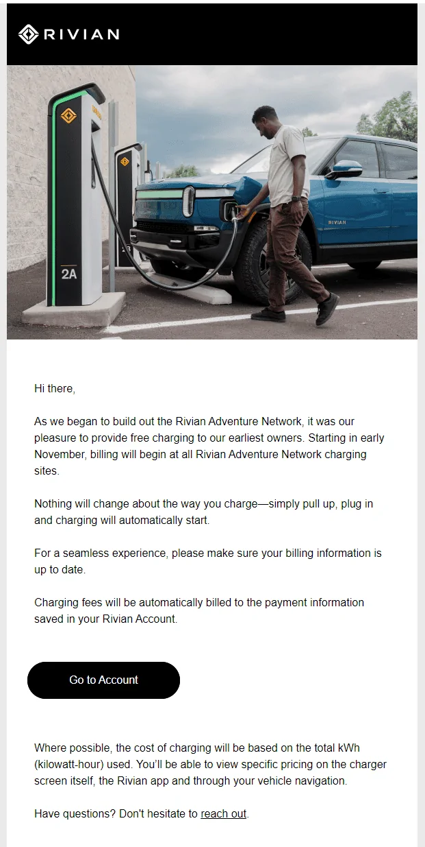 Rivian R1T R1S RAN Rivian Charging Stations Locations Map via Google Maps 1698455245703