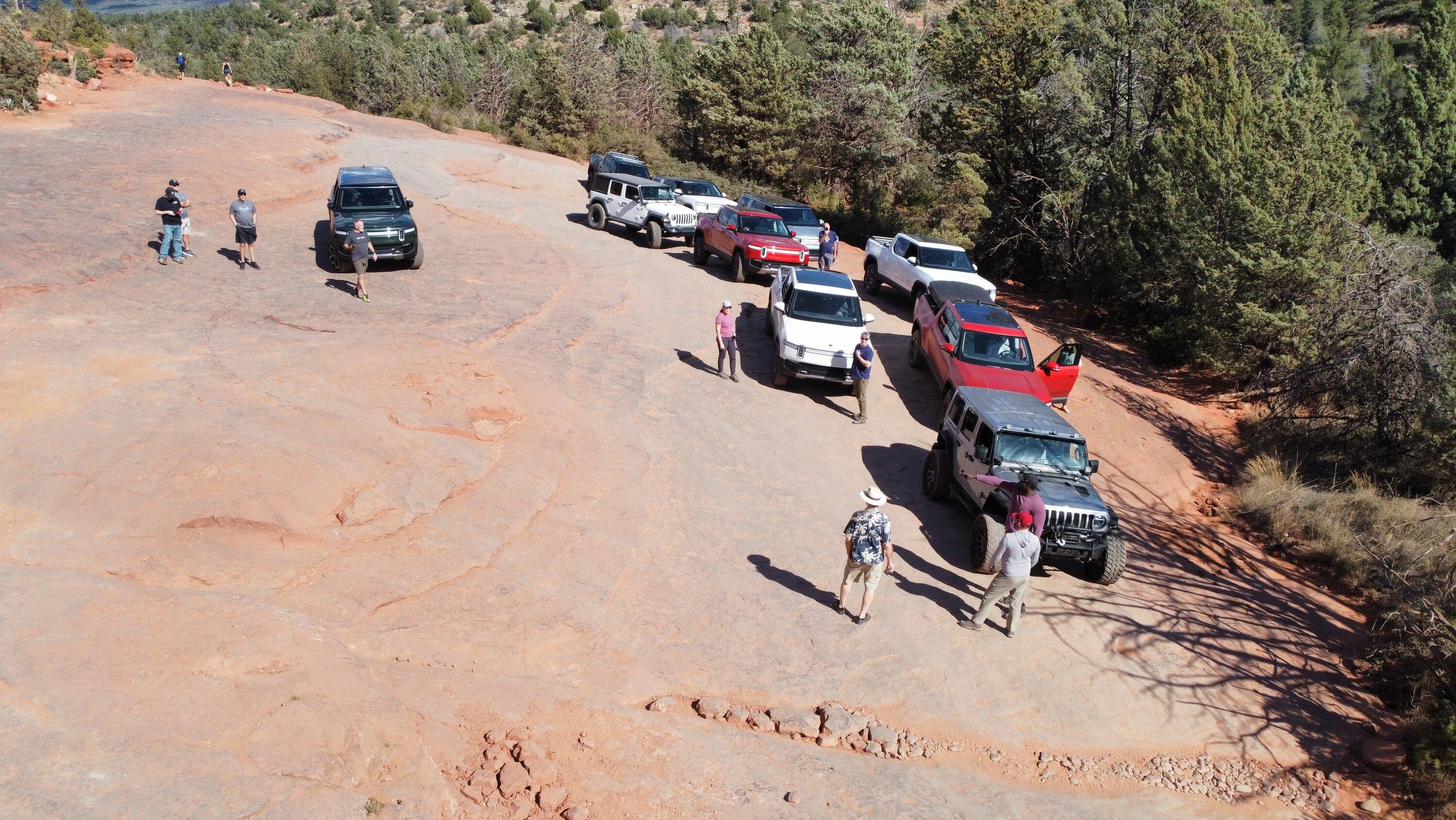 Rivian R1T R1S AZ Rivians take over Sedona and Broken Arrow Trail dji_fly_20231028_110056_357_1698525432530_photo_optimized