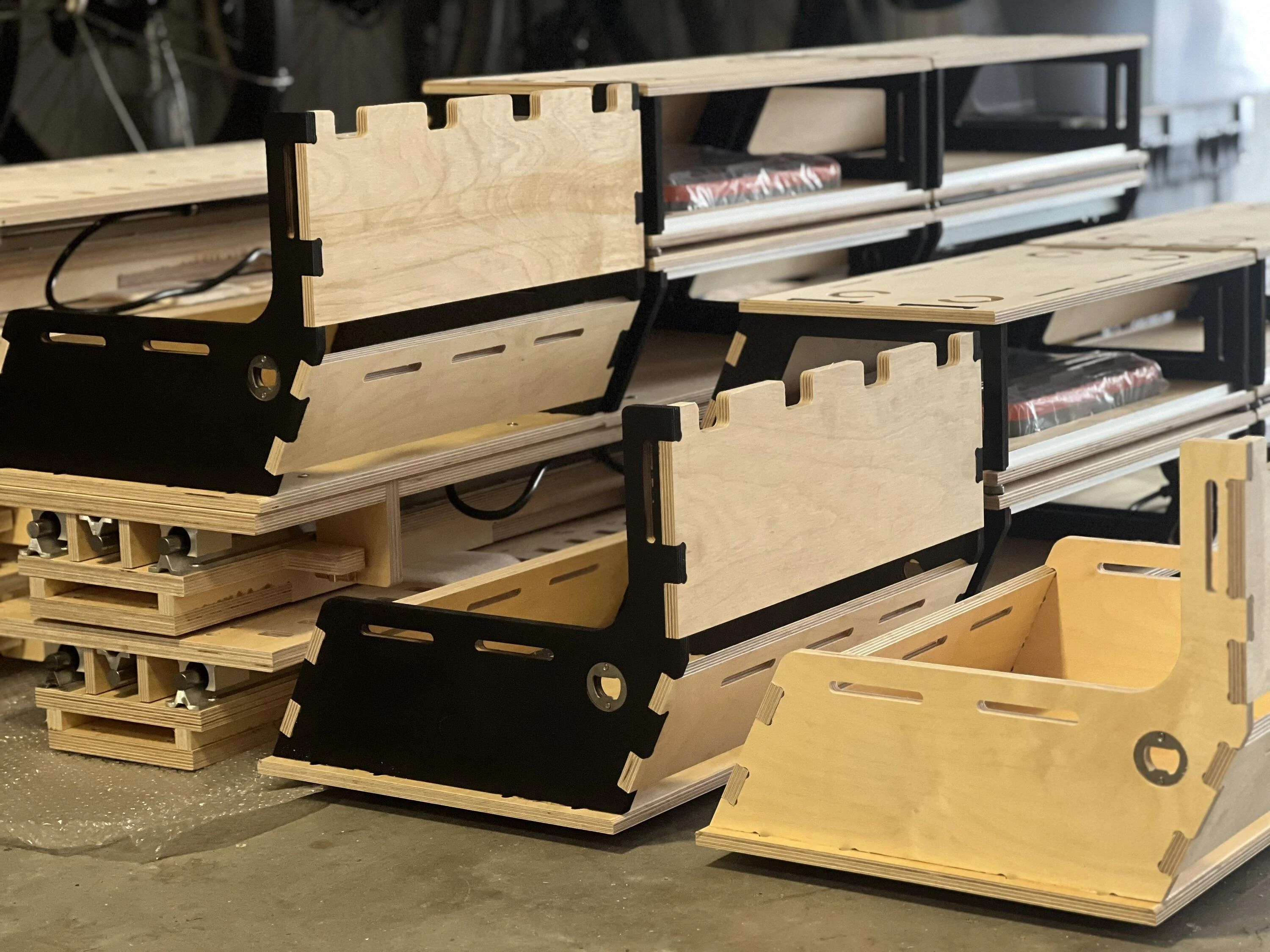 Rivian R1T R1S Thunderbolt Adventure Gear Sled and Camp Kitchen install demo flamed and natural storag