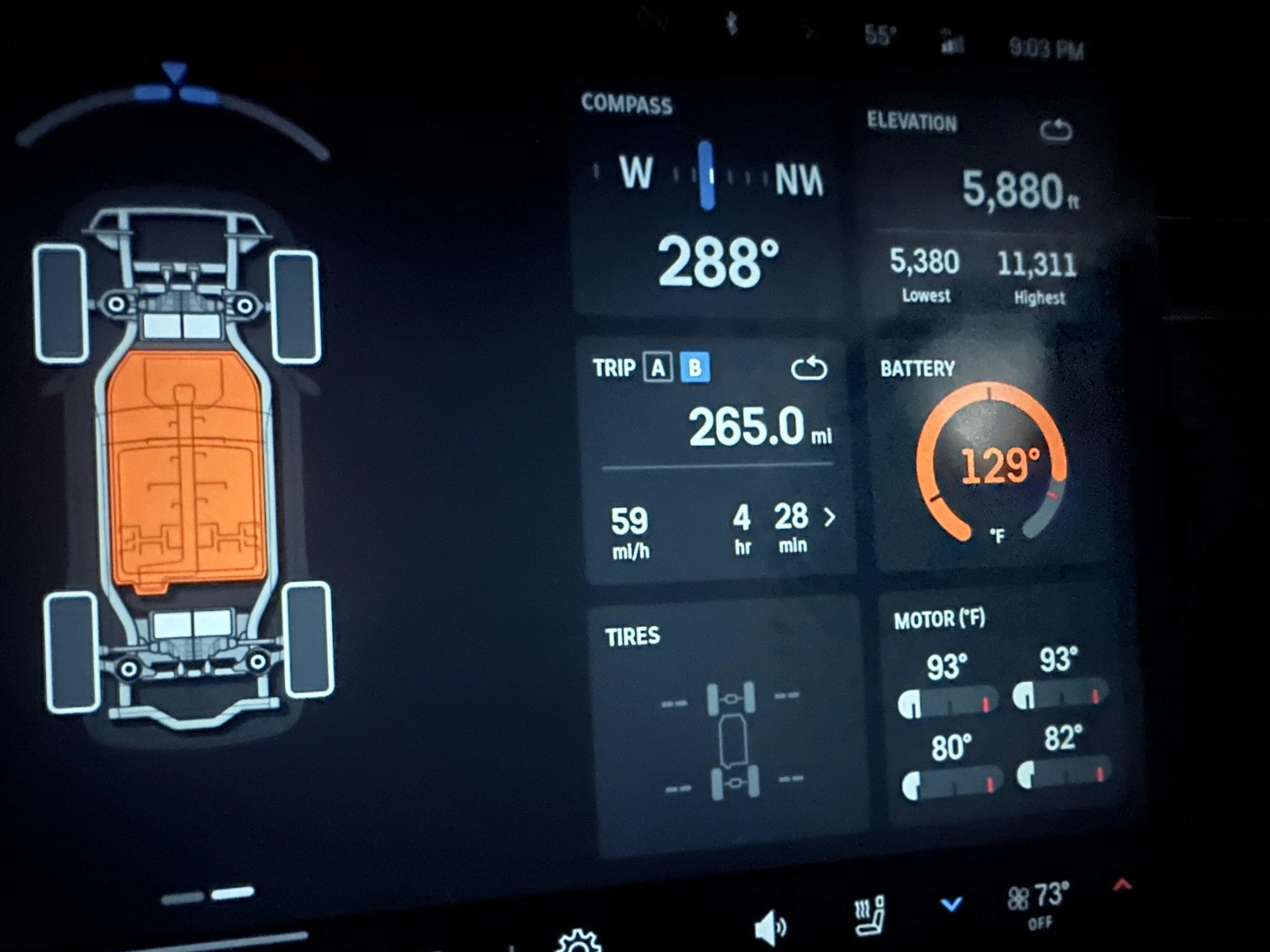 Rivian R1T R1S Optimal Battery Temperature for best performance? IMG_1929