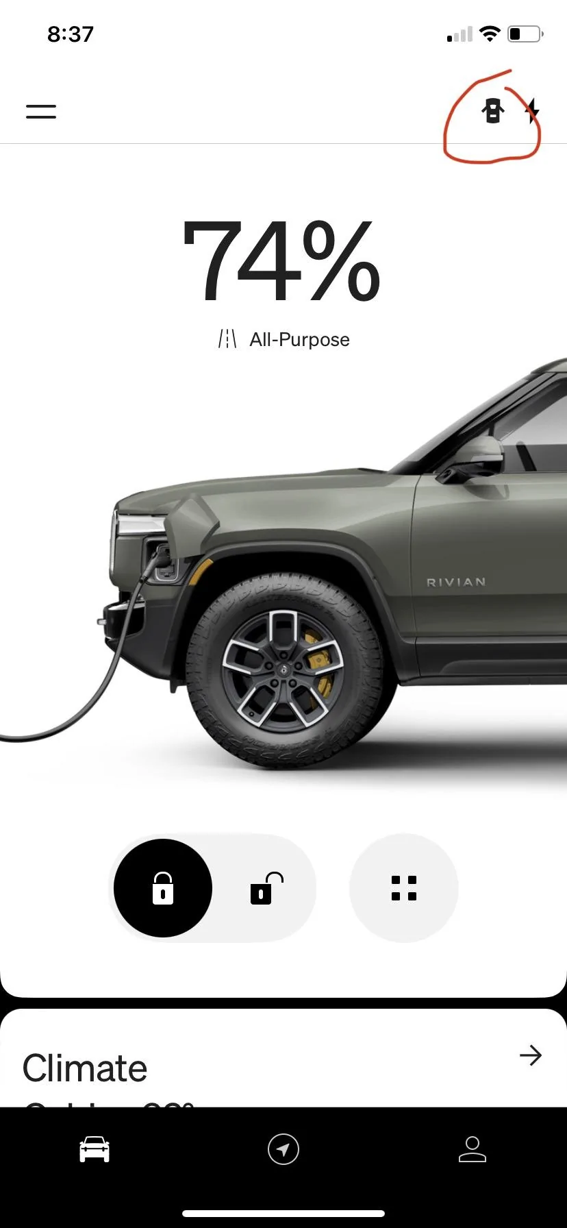 Rivian R1T R1S Rivian App 2.4.0 available IMG_2550
