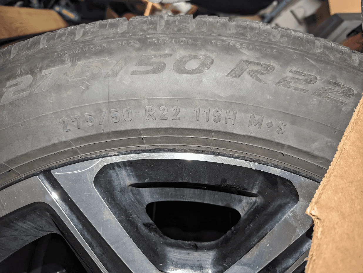 Rivian R1T R1S R1S 22” Tire Load Index?? 1698763226849