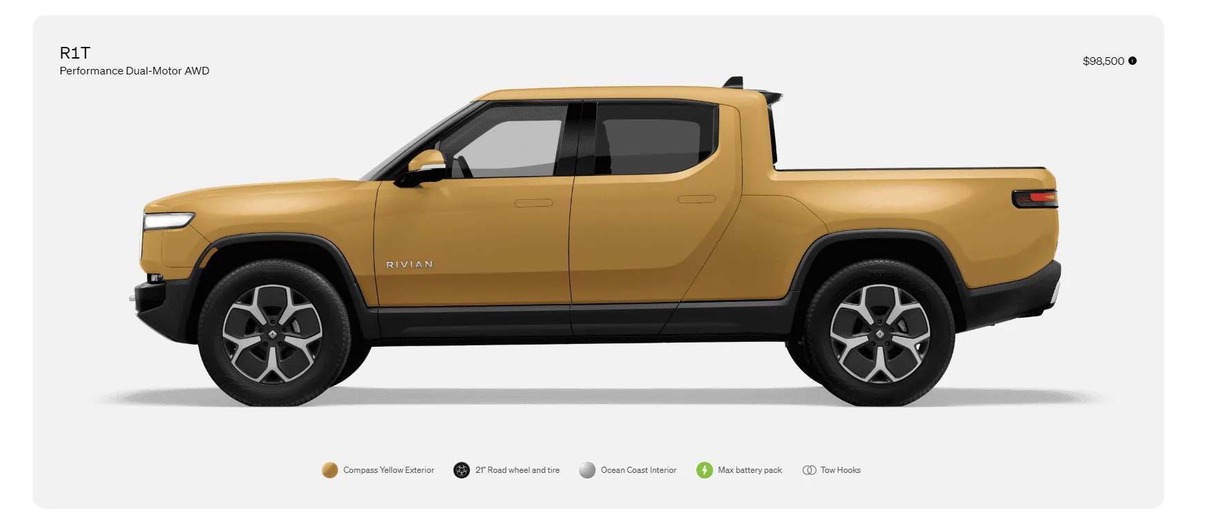 Rivian R1T R1S Launch Green / Compass Yellow in Shop? 1698951954461