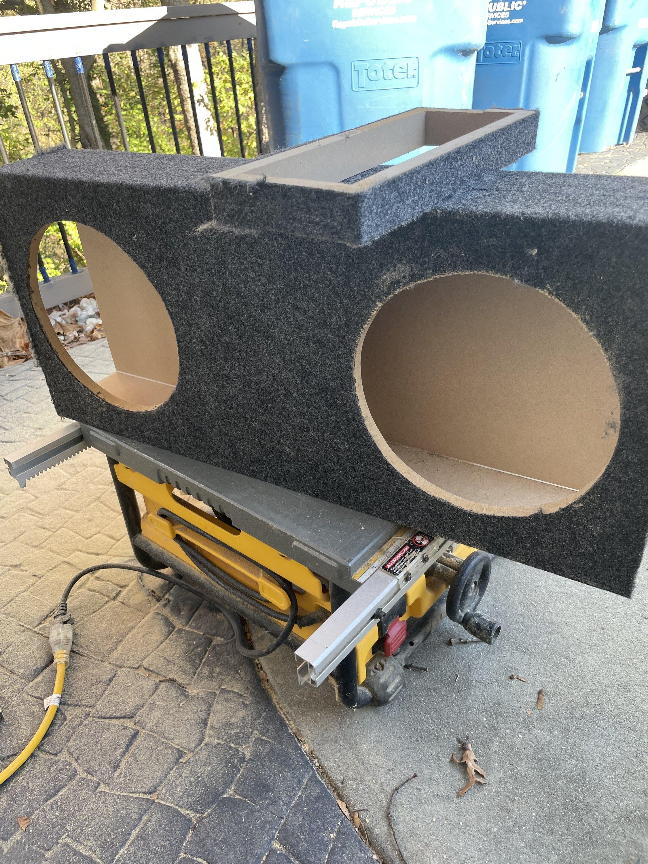 Rivian R1T R1S R1T aftermarket market subwoofer dual 10 IMG_3065