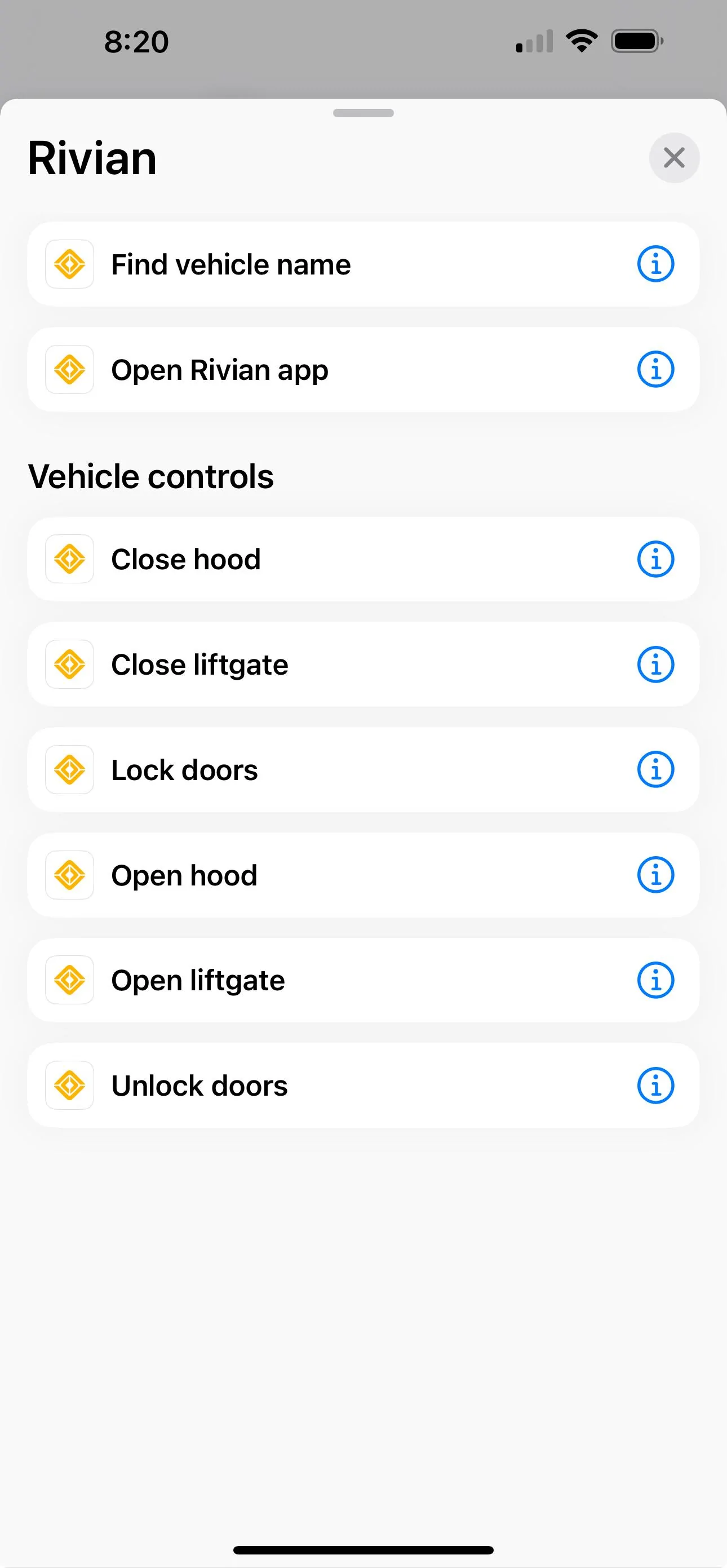 Rivian R1T R1S Rivian App 2.4.0 available IMG_9352