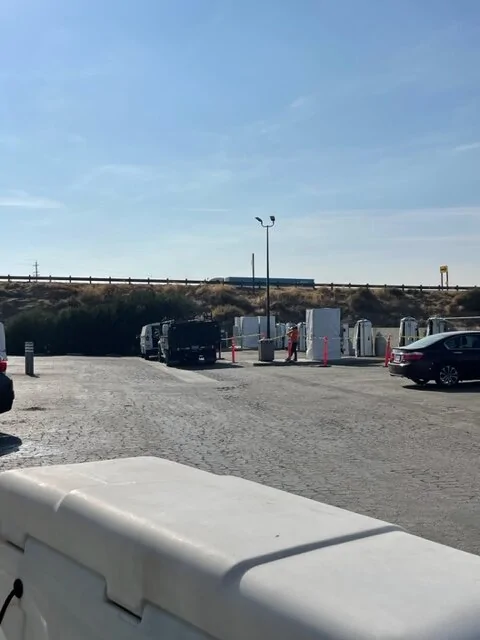 Rivian R1T R1S Buttonwillow CA RAN station progress IMG_8211