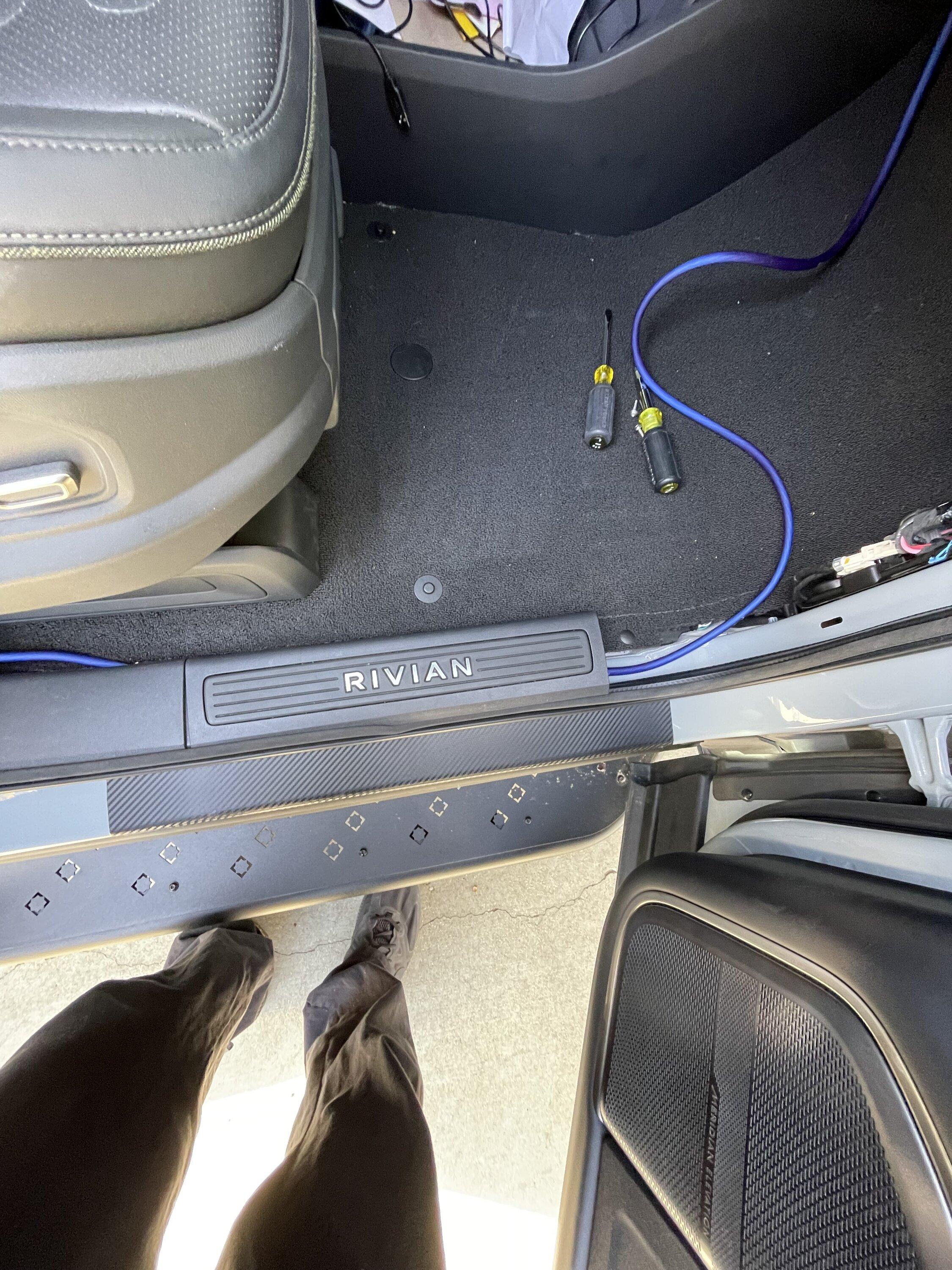 Rivian R1T R1S R1T aftermarket market subwoofer dual 10 IMG_3101