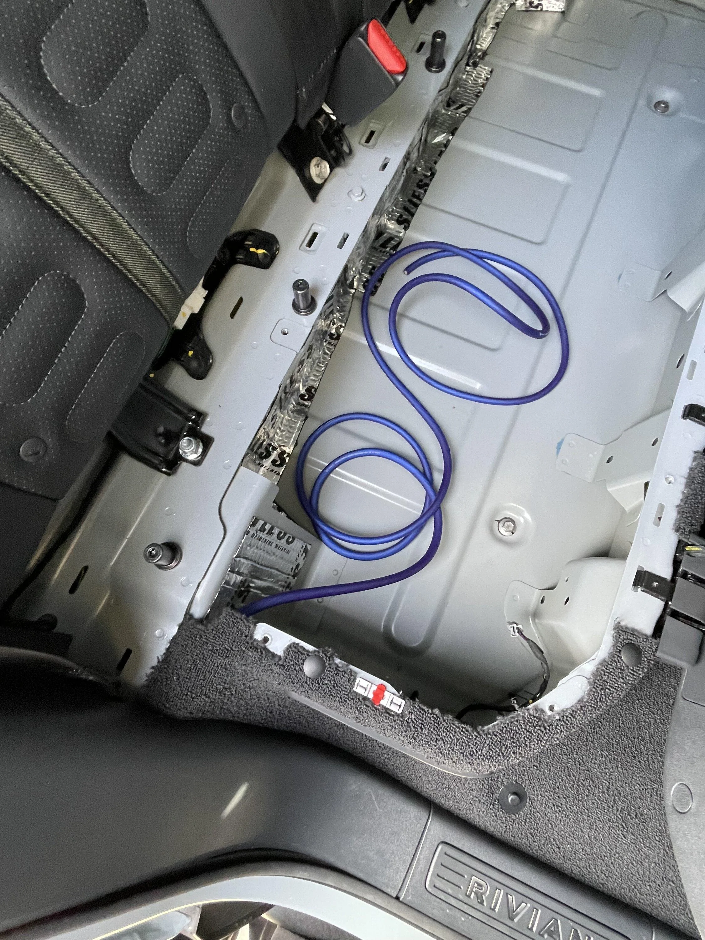 Rivian R1T R1S R1T aftermarket market subwoofer dual 10 IMG_3106