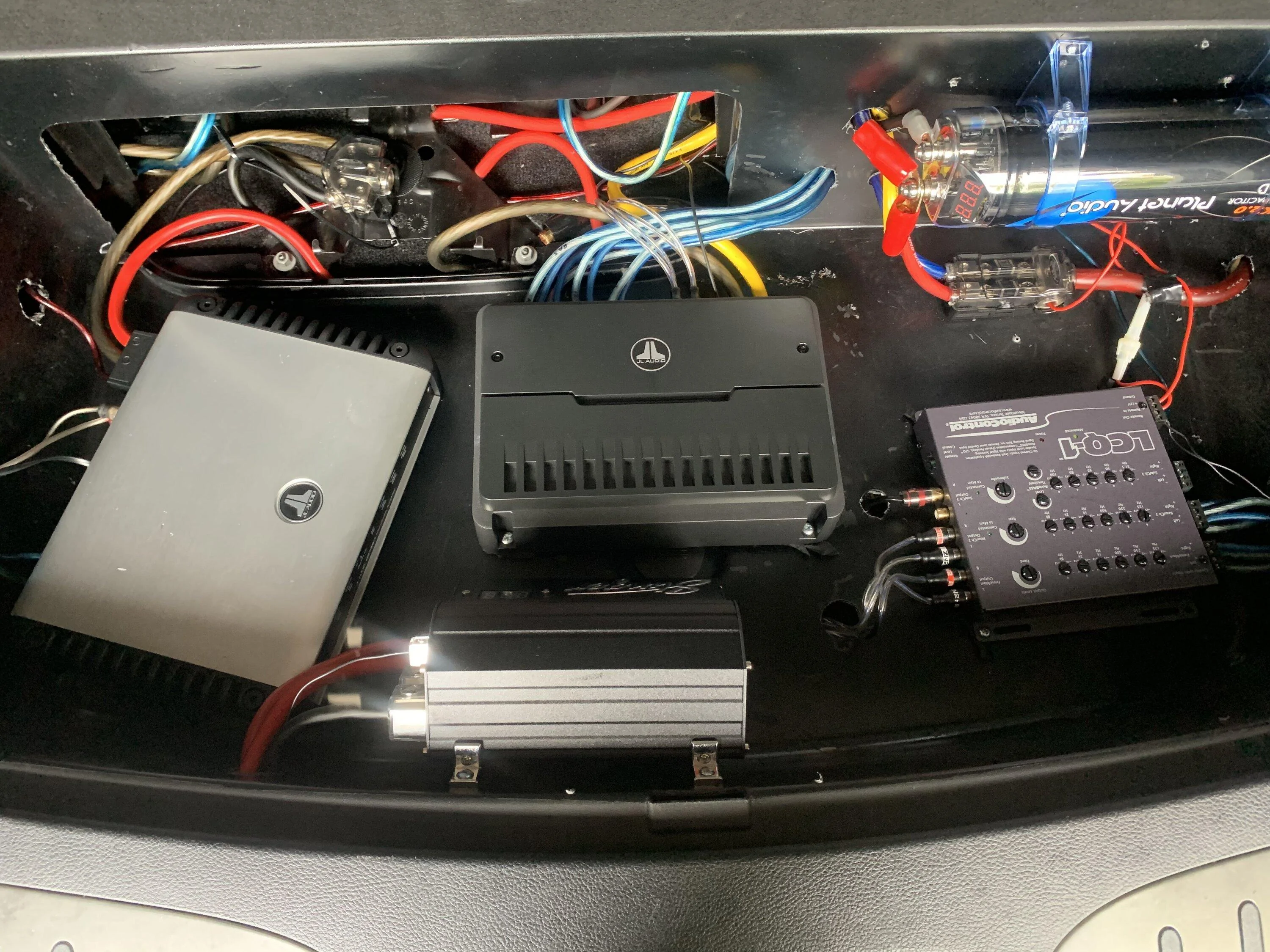 Rivian R1T R1S R1T aftermarket market subwoofer dual 10 IMG_1679