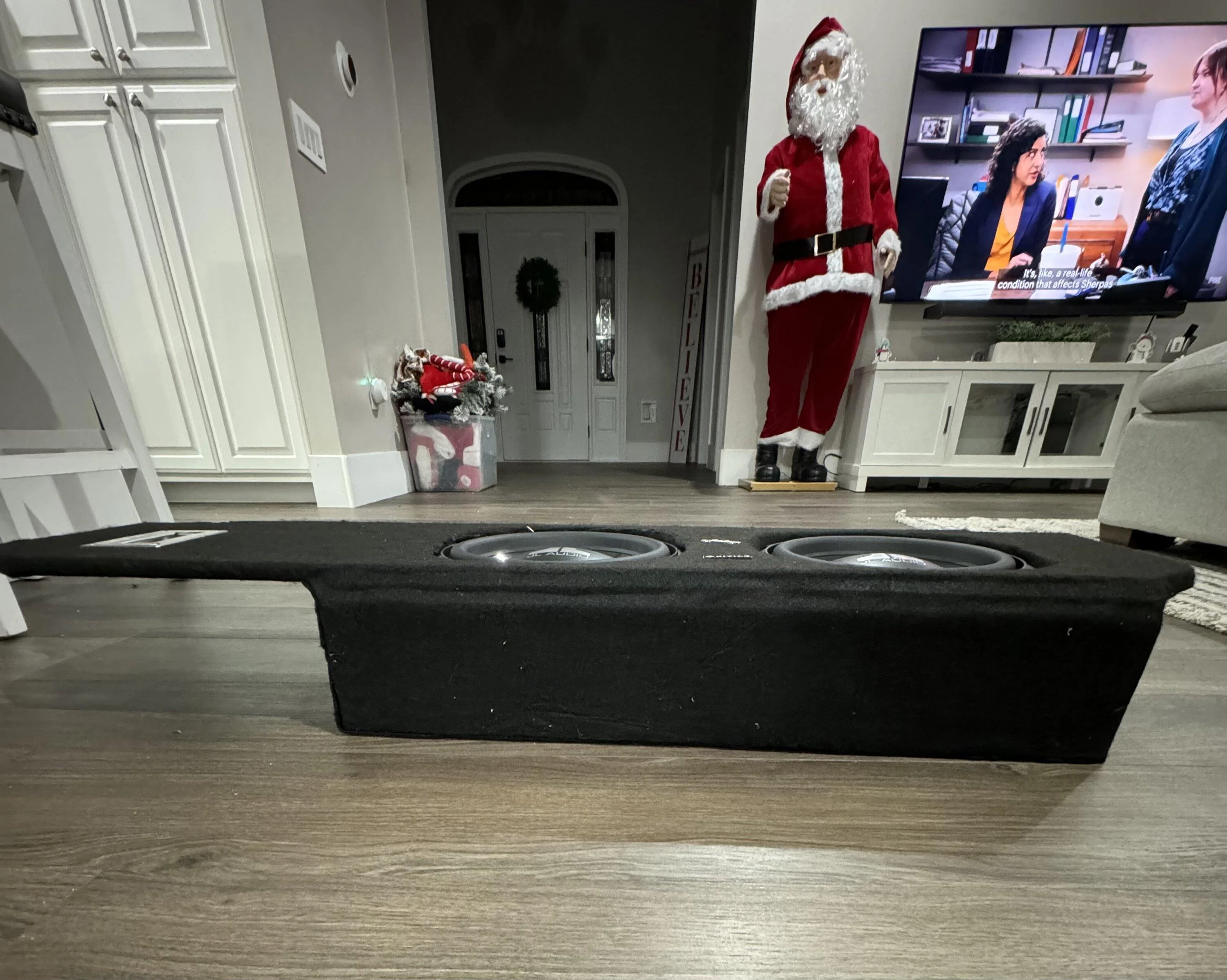 Rivian R1T R1S R1T aftermarket market subwoofer dual 10 IMG_5753