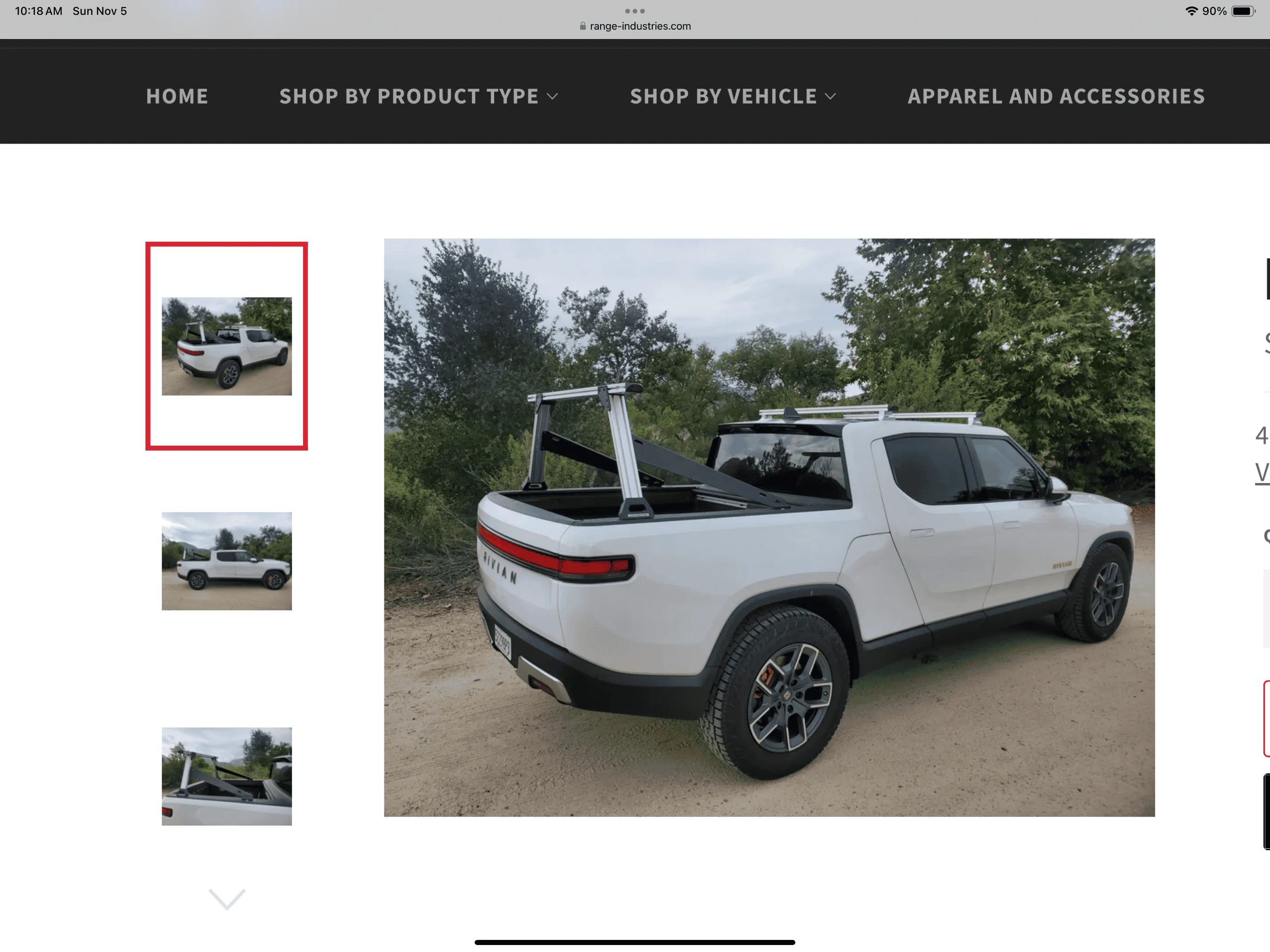 Rivian R1T R1S R1T High Truck Bed Rack for SUPs IMG_0438
