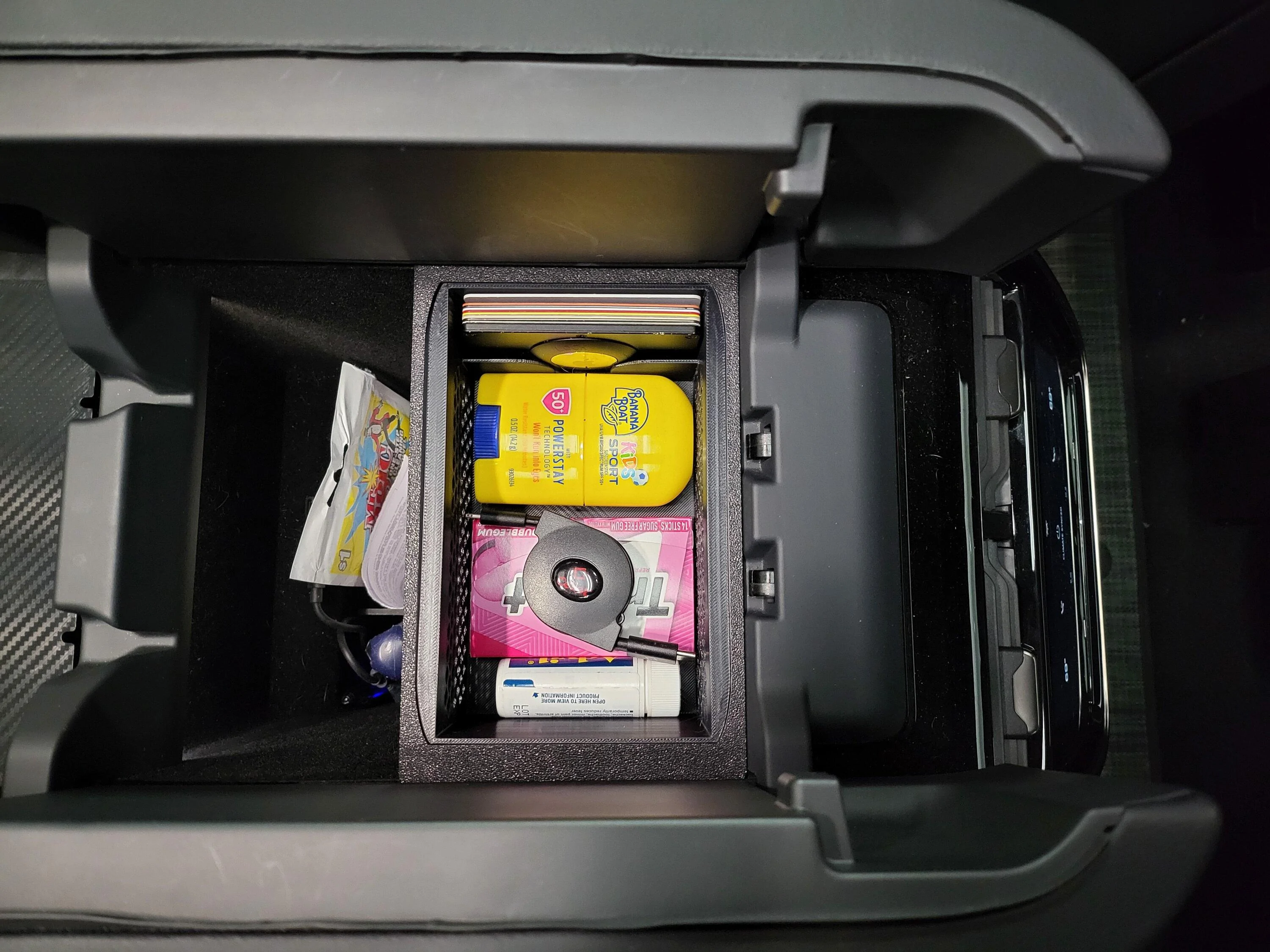 Rivian R1T R1S NEW - OpenSourceEV Parts Center Console Organizer - Generation 3 20231024_121041