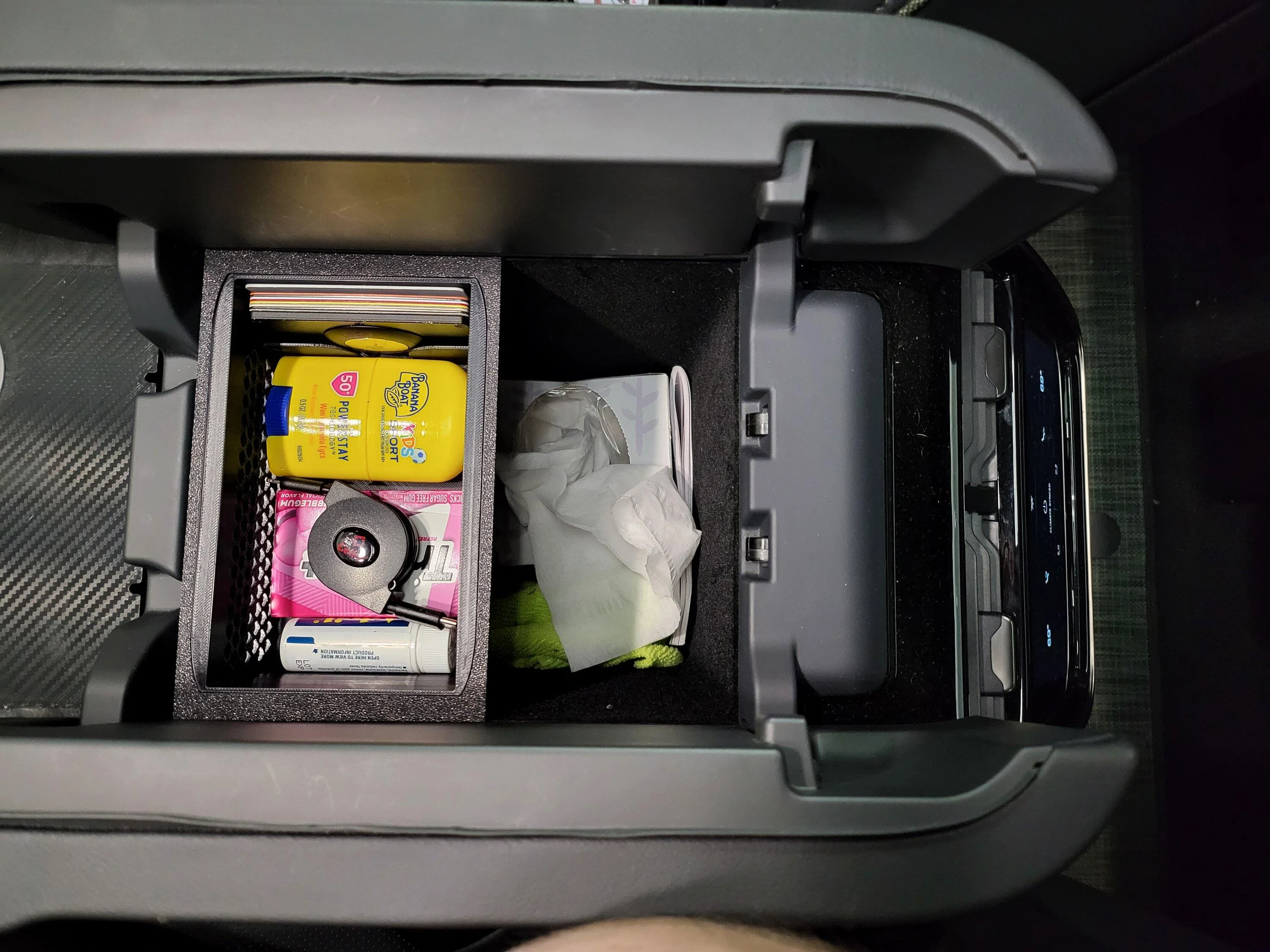 Rivian R1T R1S NEW - OpenSourceEV Parts Center Console Organizer - Generation 3 20231024_121051