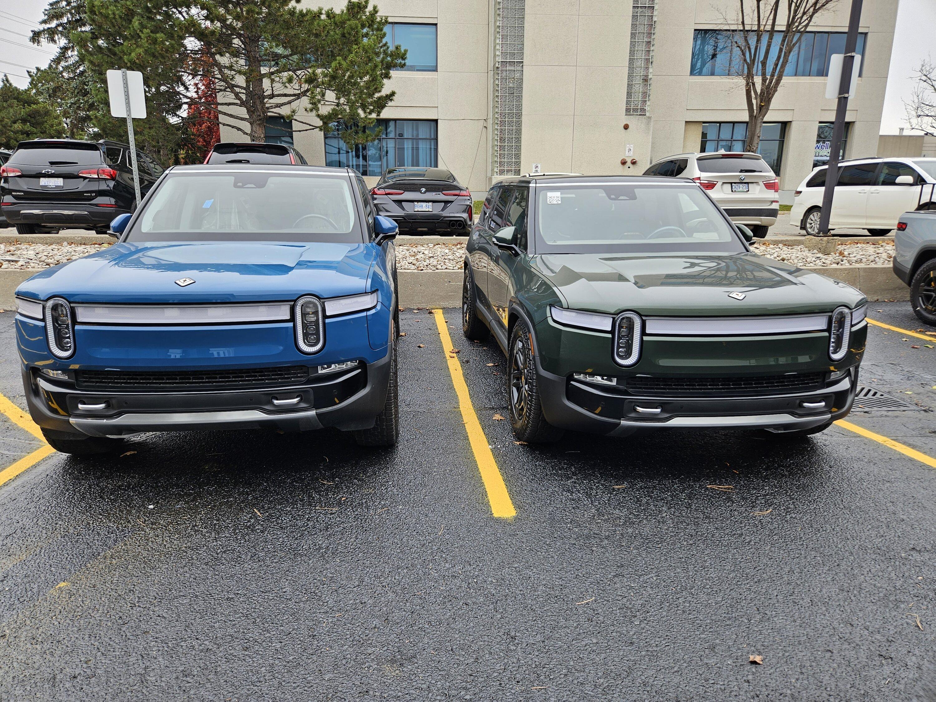 Rivian R1T R1S Rivians have landed in Ontario Canada! 20231108_130514