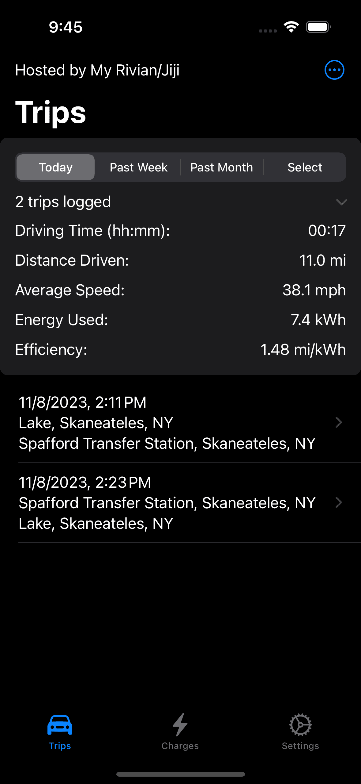 Rivian R1T R1S Just how much does elevation change affect your efficiency? 1699498091275