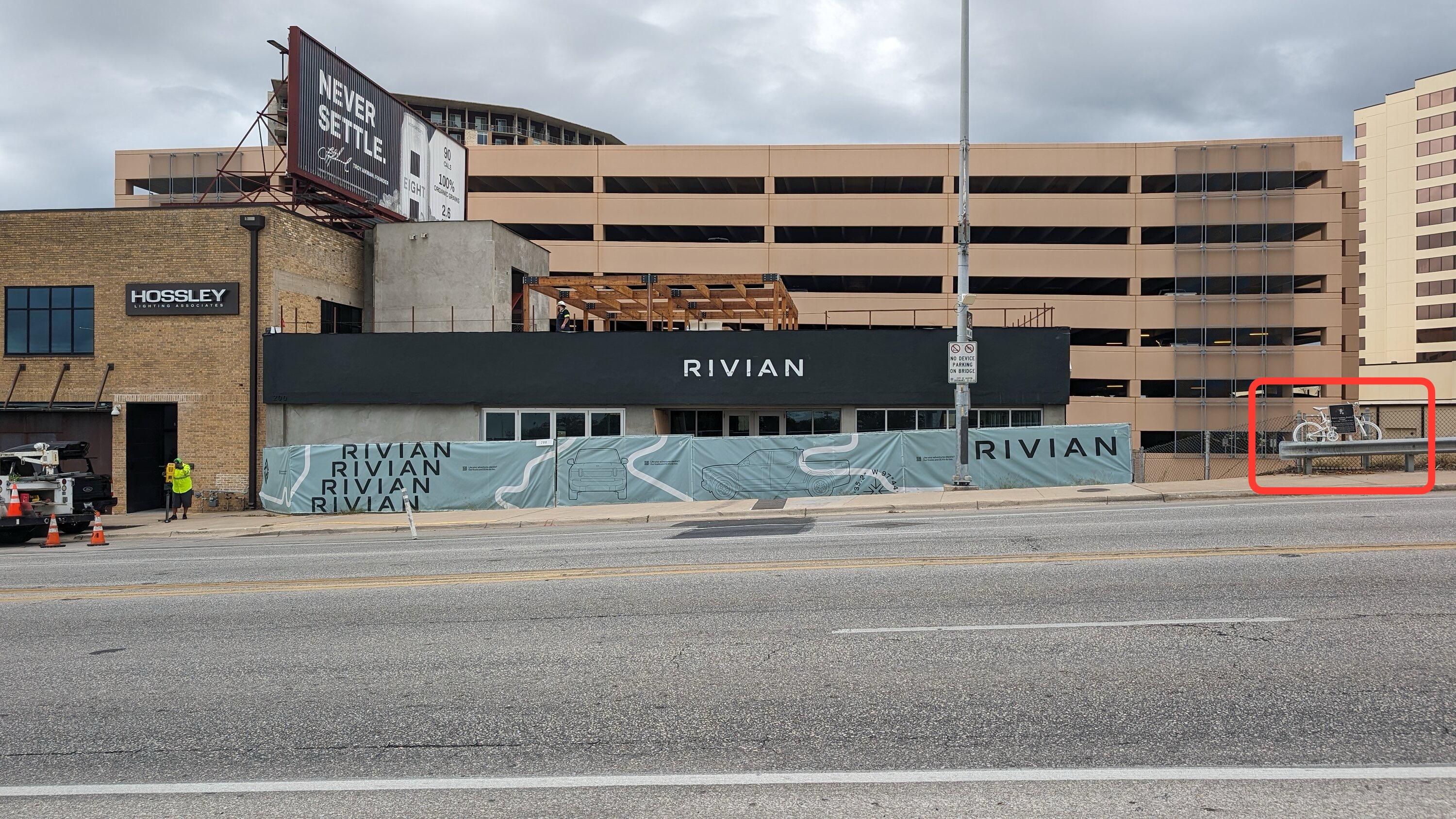 Rivian R1T R1S Austin Space (showroom) making progress 1699556272756