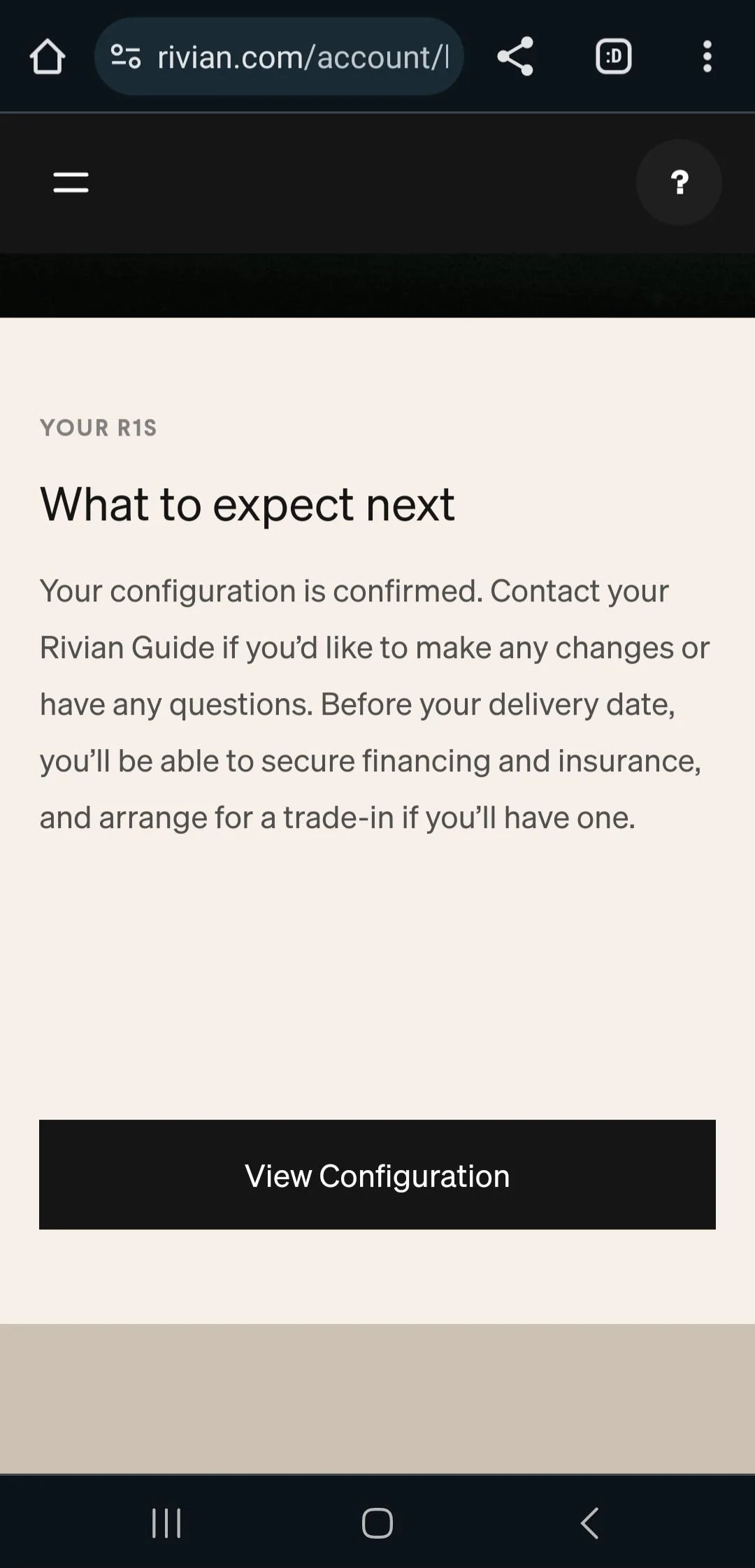 Rivian R1T R1S Changing R1S Configuration After Lock-In Screenshot_20231109_201902_Chrom