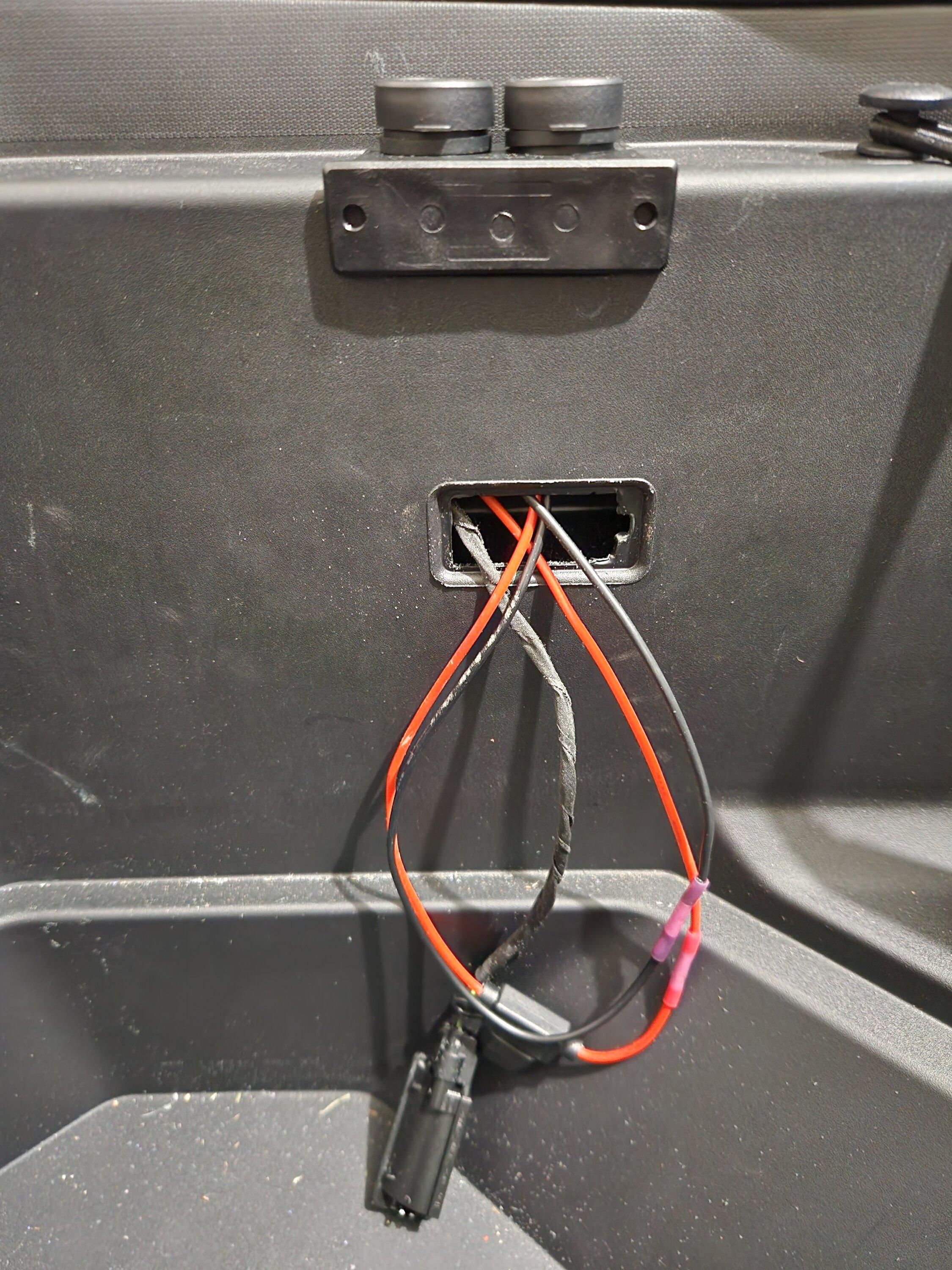 Rivian R1T R1S Tutorial / DIY Guide - Installing 12v Outlet in Frunk 20231109_225804