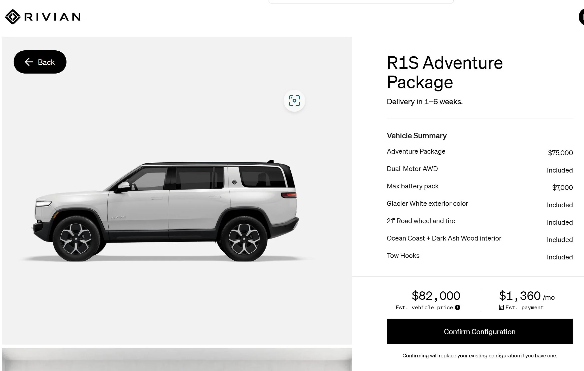 Rivian R1T R1S Pre Order price vs Now IMG_6202