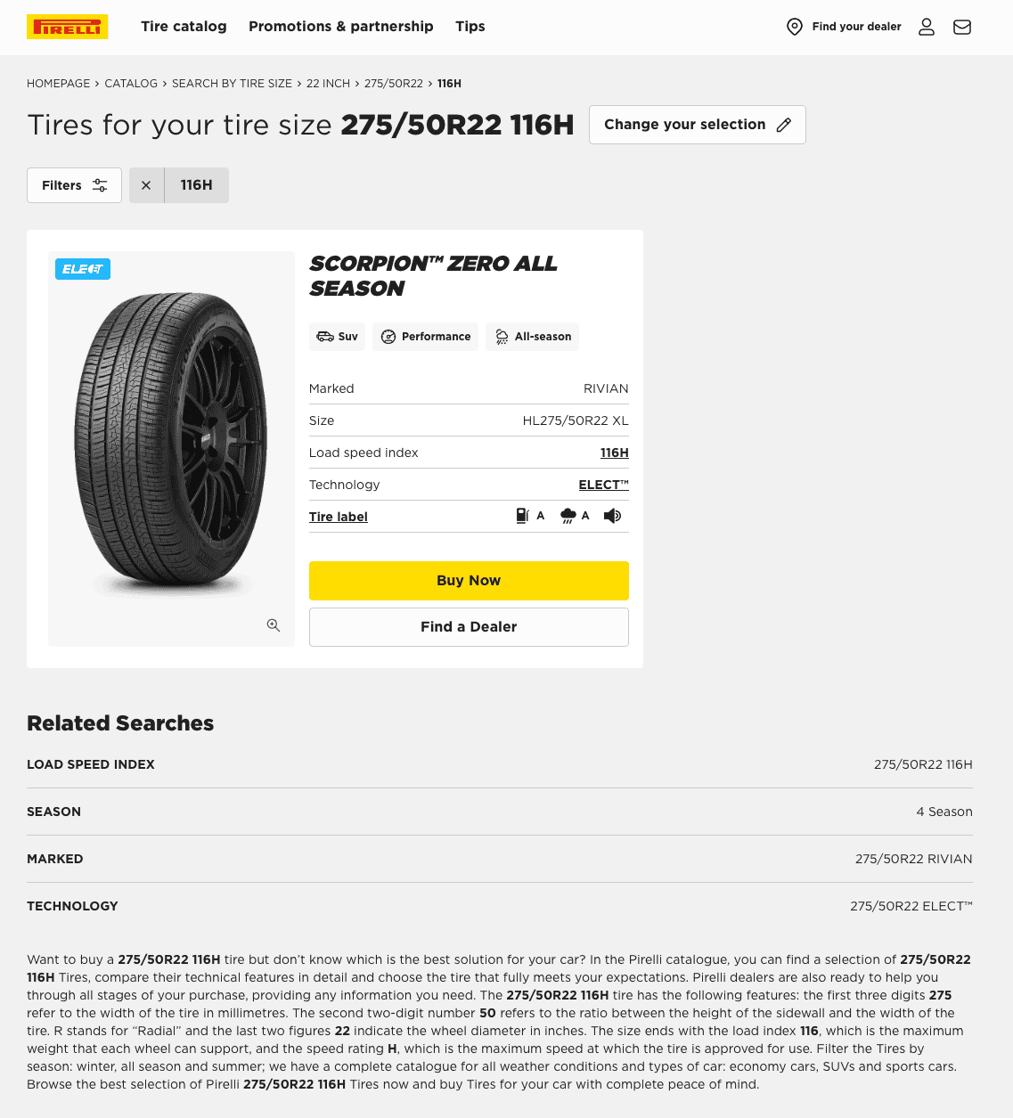 Rivian R1T R1S America Discount Tire and the Rivian stock "22 Scorpions (discontinued tire) 1699717884257