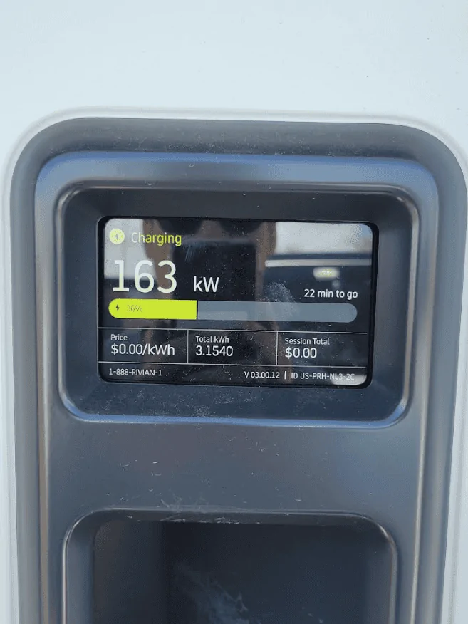 Rivian R1T R1S RAN Charging Costs are now live! (at certain stations) 1699906008524