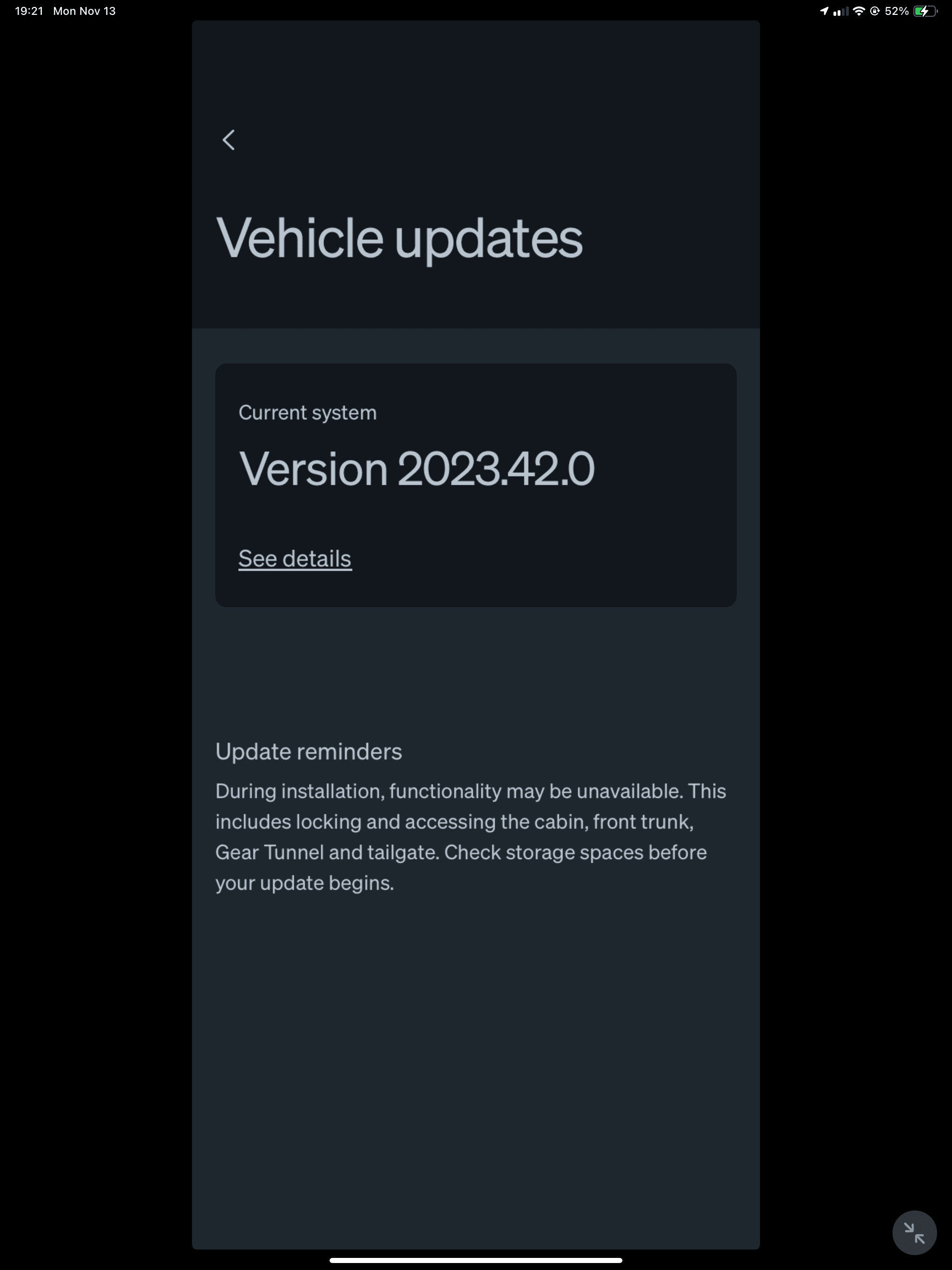 Rivian R1T R1S Software Update 2023.42.0 is out (⚠️ UPDATE: OTA fix rolling out today 11/15/23) IMG_1305