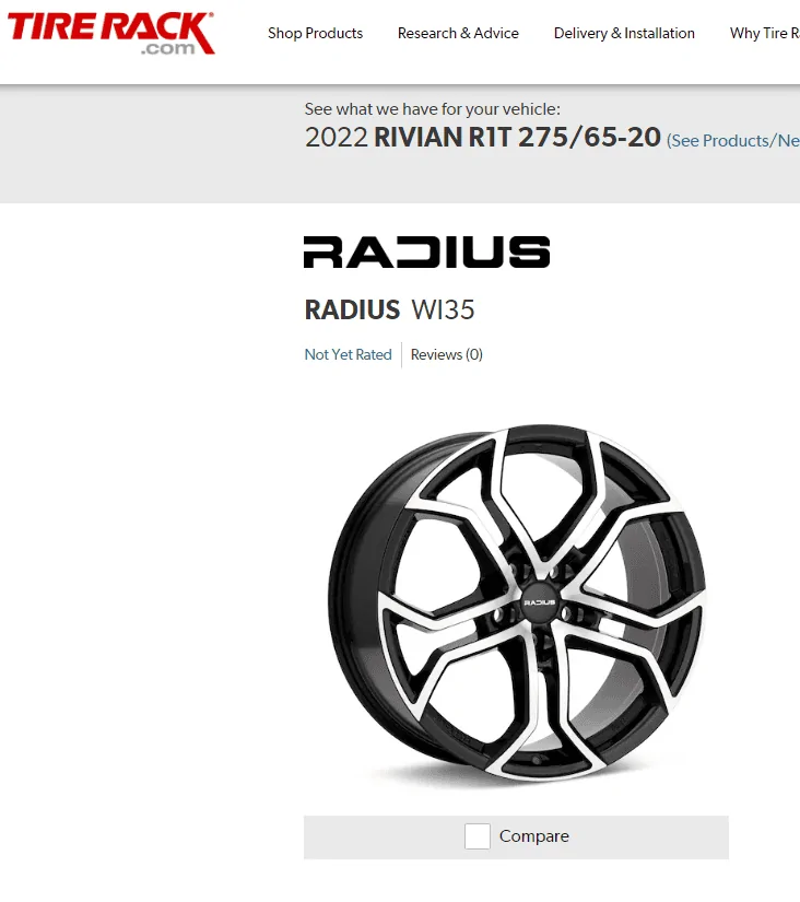 Rivian R1T R1S Affordable Winter Wheels Setup: Ram 2363 1699980614953