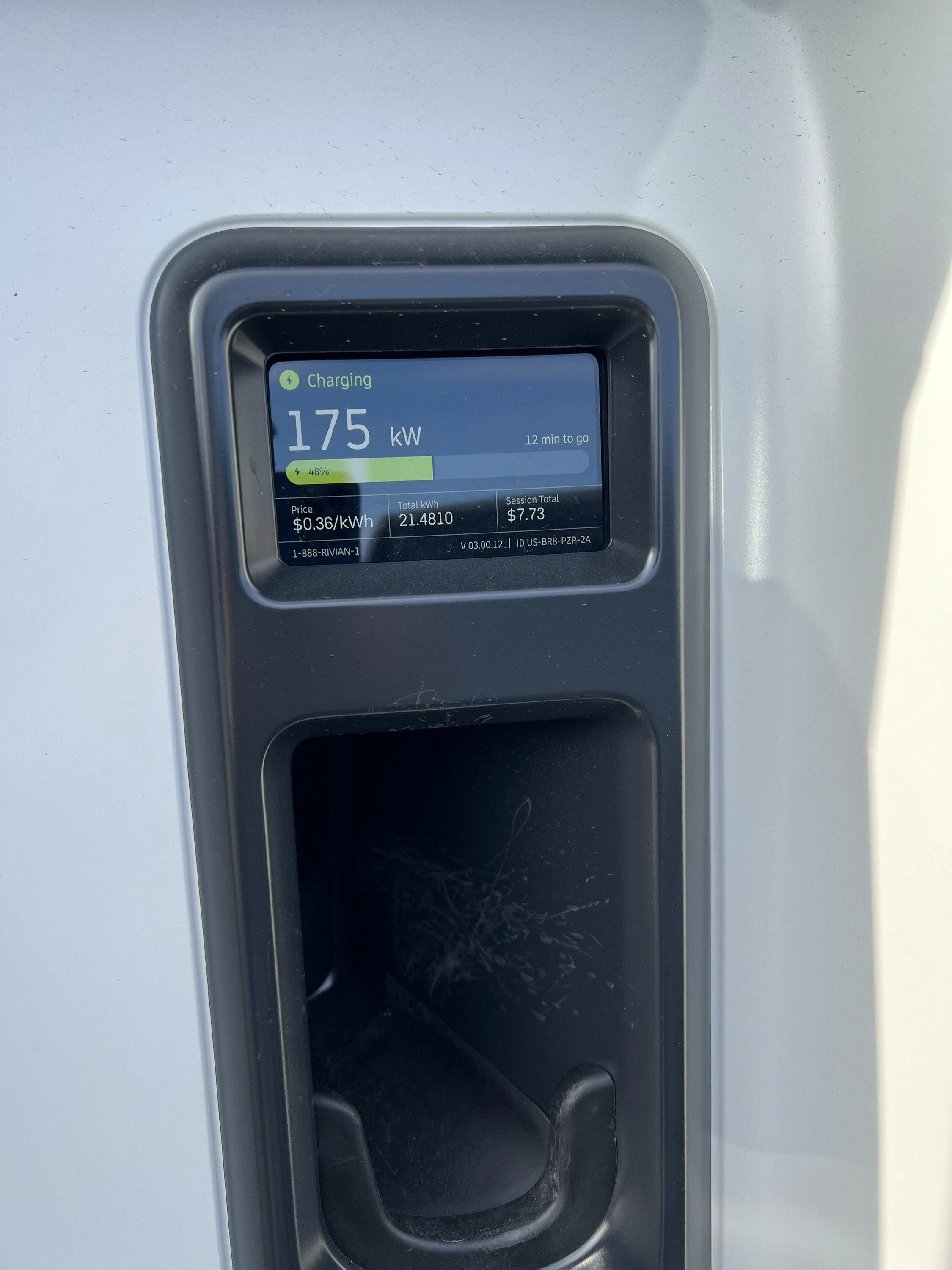 Rivian R1T R1S RAN Charging Costs are now live! (at certain stations) 20231116_154919885_iOS