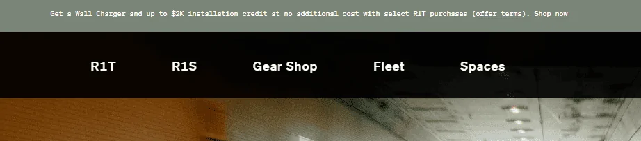 Rivian R1T R1S Rivian offering a free wall charger and $2k install credit on select R1T purchases. 1700174815823